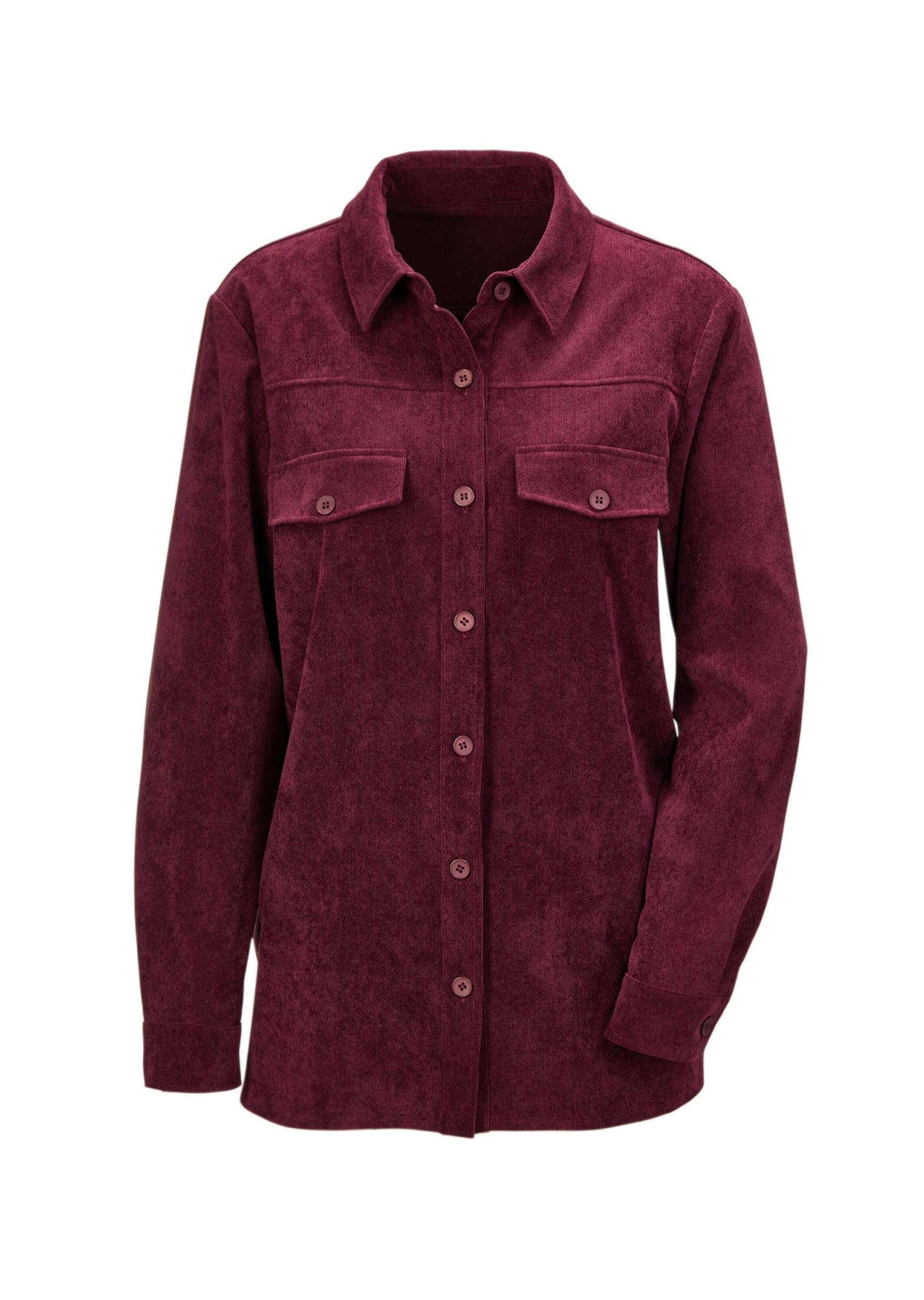 GOLDNER Damen Kurzjacke "moderne Hemdjacke in trageangenehmer Qualität", lila, Gr. 42, Obermaterial: 85% Polyester PES. 12% Polyamid PA. 3% Elasthan