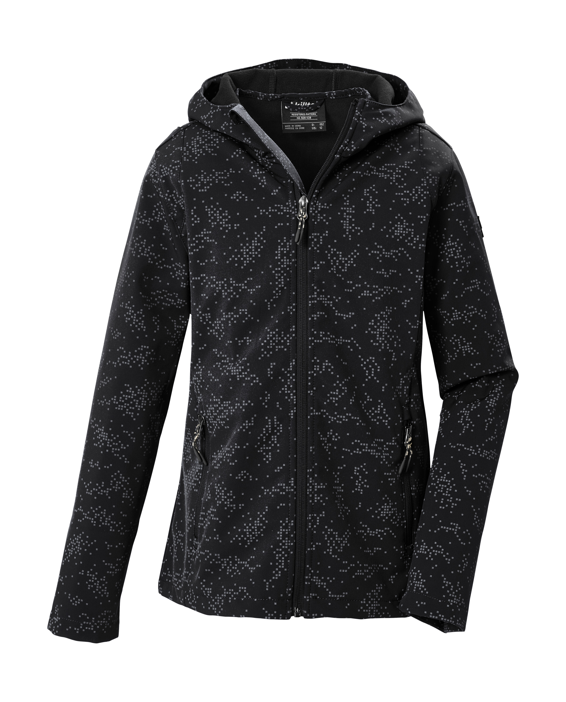 Killtec Softshelljacke "KOW 165 GRLS SFTSHLL JCKT" Winddichte, wasserabweisende Kinderjacke mit Fleece-Futter