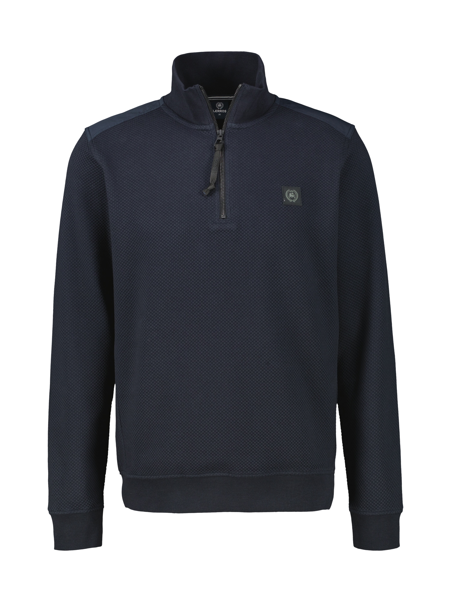 LERROS Sweatshirt "LERROS Struktur-Troyer in Großen Größen" günstig online kaufen