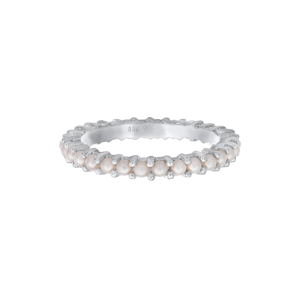 Elli Perlenring »Bandring Memoire Glasperle 925 Sterling Silber«