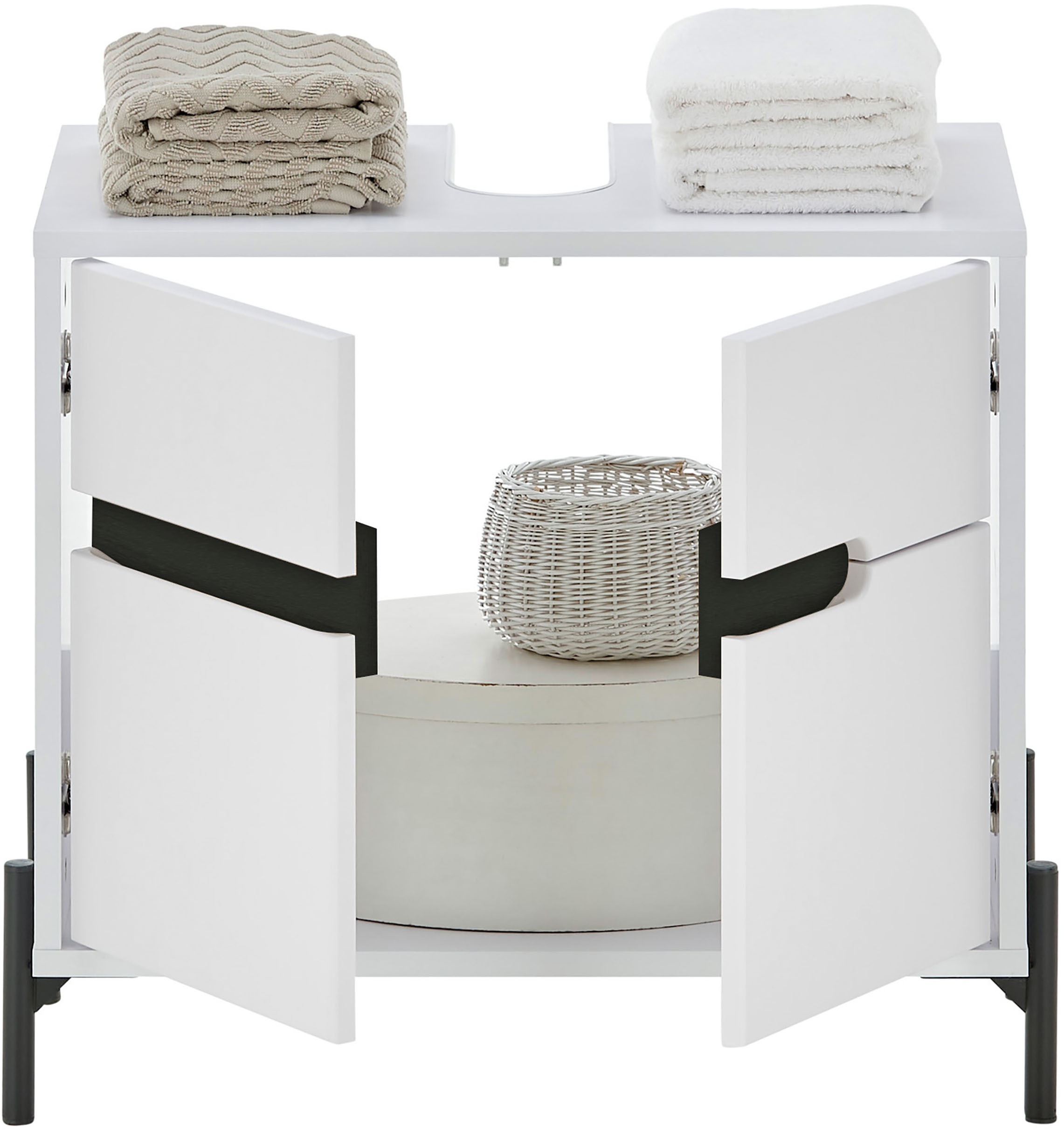 BASIC by Balculina Waschbeckenunterschrank »Avanto B/H/T 60x55x35 cm« 1 Stk. tlg. Breite 60cm, Softclose für Türen, FSC-Mix 70%