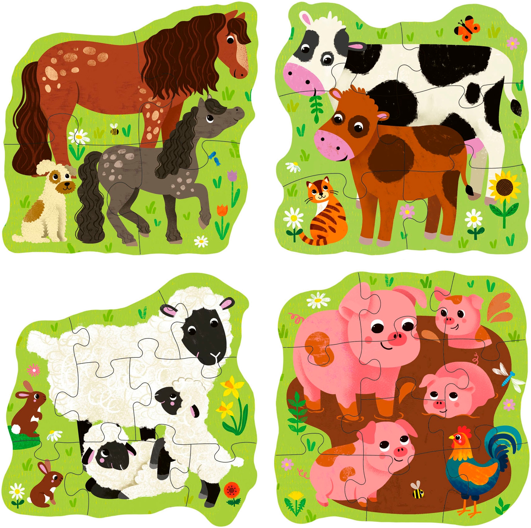 Ravensburger Puzzle »PuzzleUP!, Bauernhoftiere«, Made in Europe