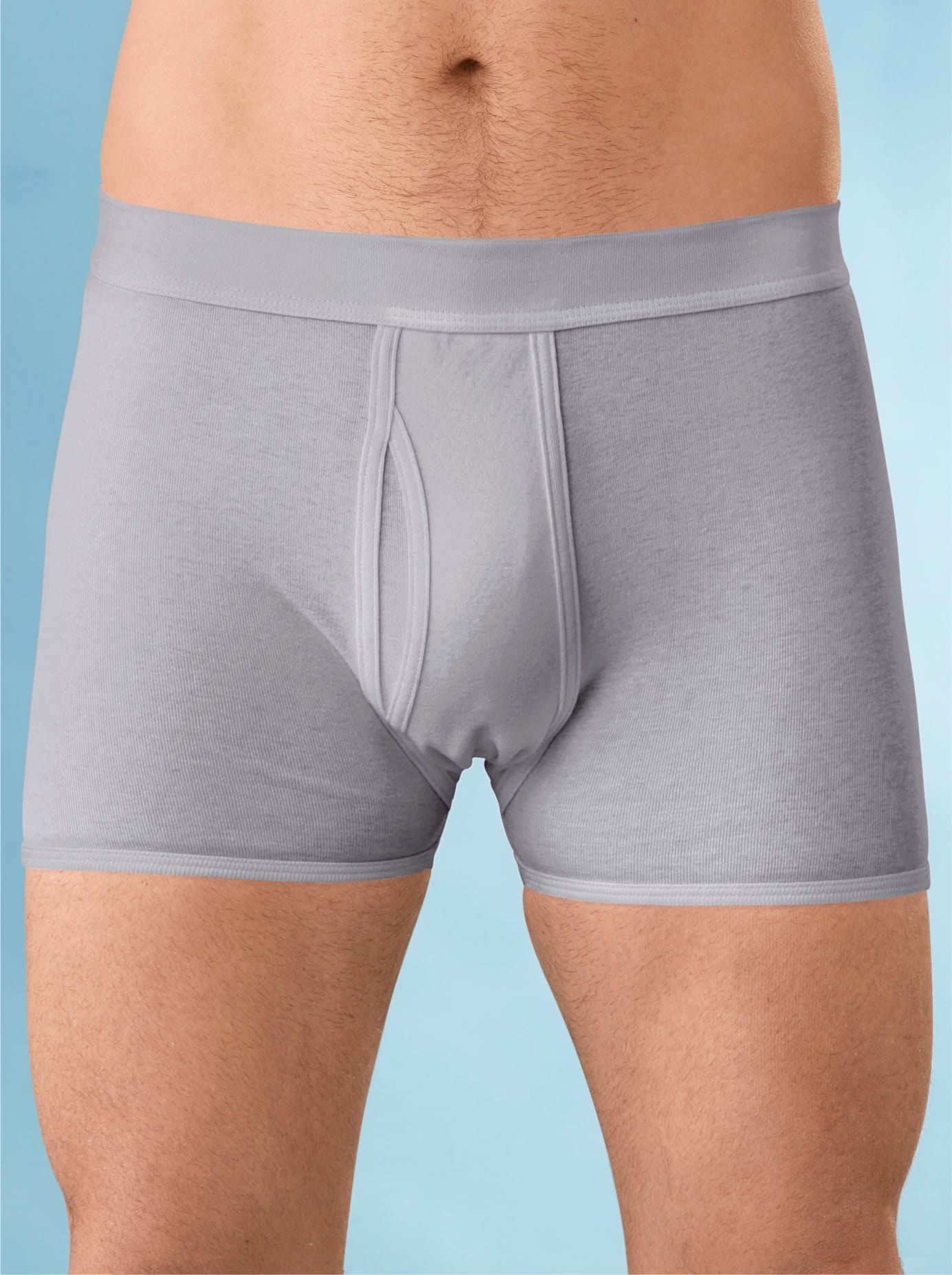 KINGS CLUB Herren Schlüpfer, Gr. 9, grau, 100% Baumwolle, Unterhosen