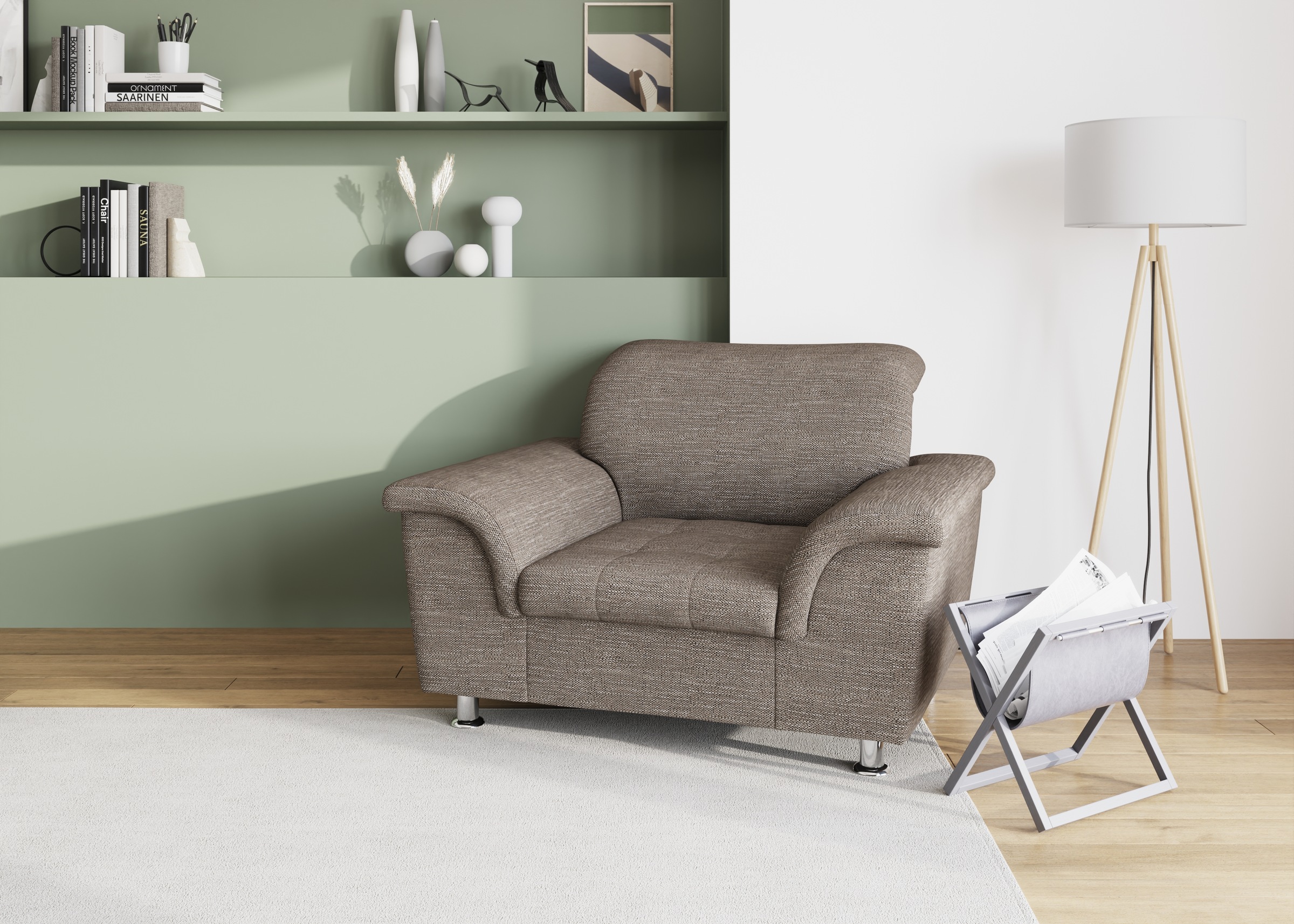 DOMO collection Sessel "Franzi, zeitlos & elegant, moderne Sitzheftung" günstig online kaufen