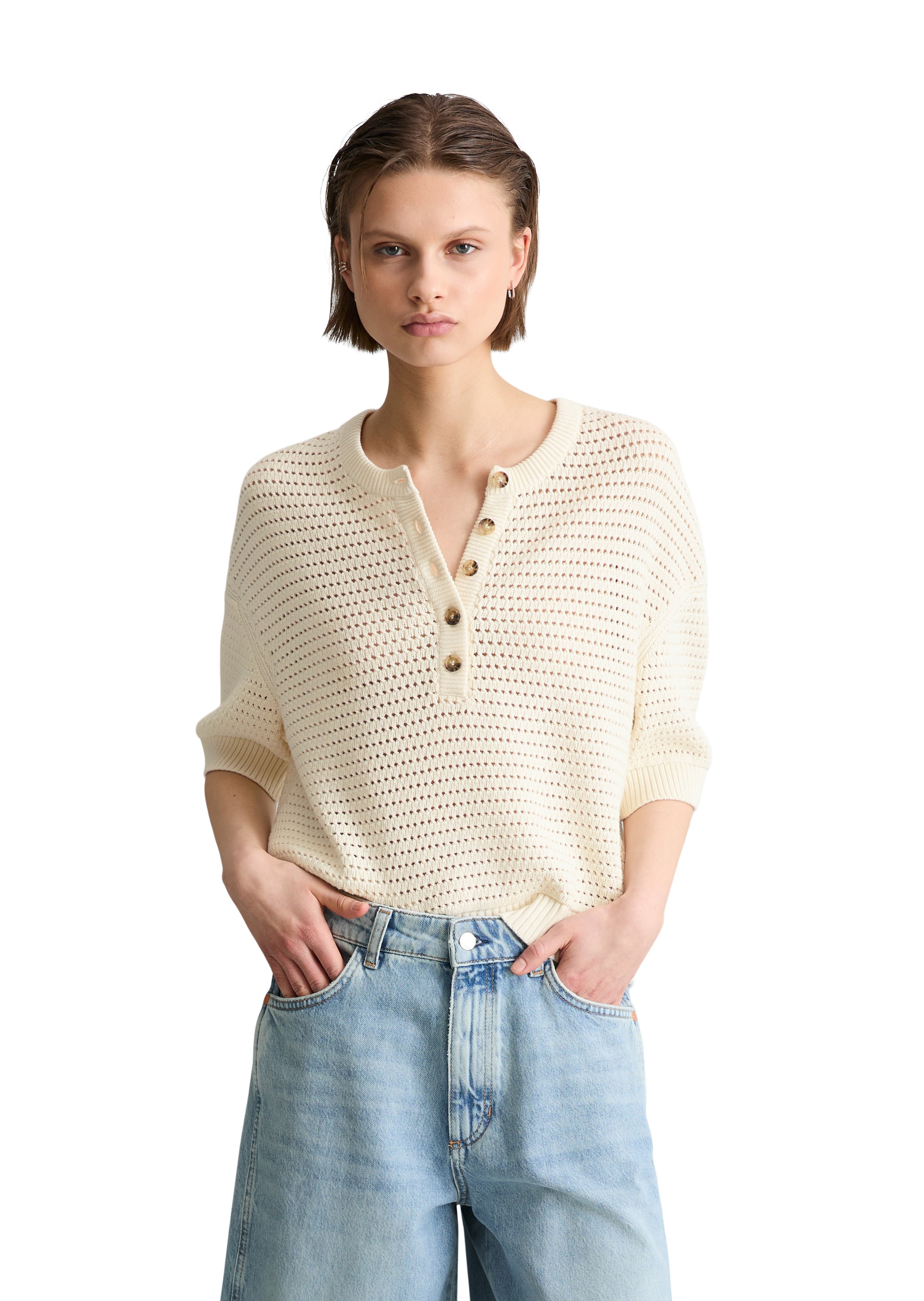 Marc O'Polo DENIM Strickpullover »aus Organic Cotton«