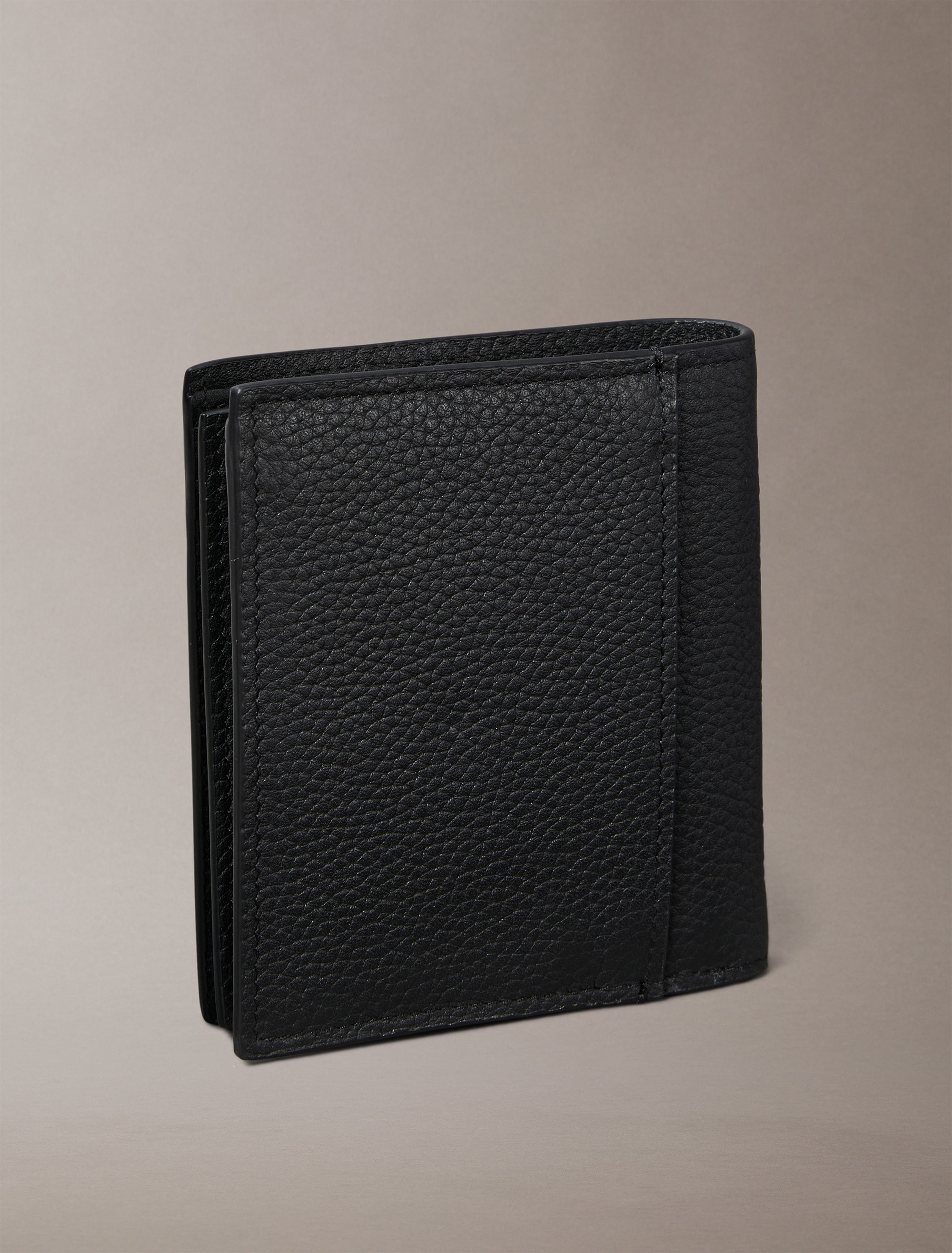 Calvin Klein Geldbörse »FOIL EMBOSS SLIM TRIFOLD w CARD«, Geldbeutel, Herren Portemonnaie mit Logoschriftzug