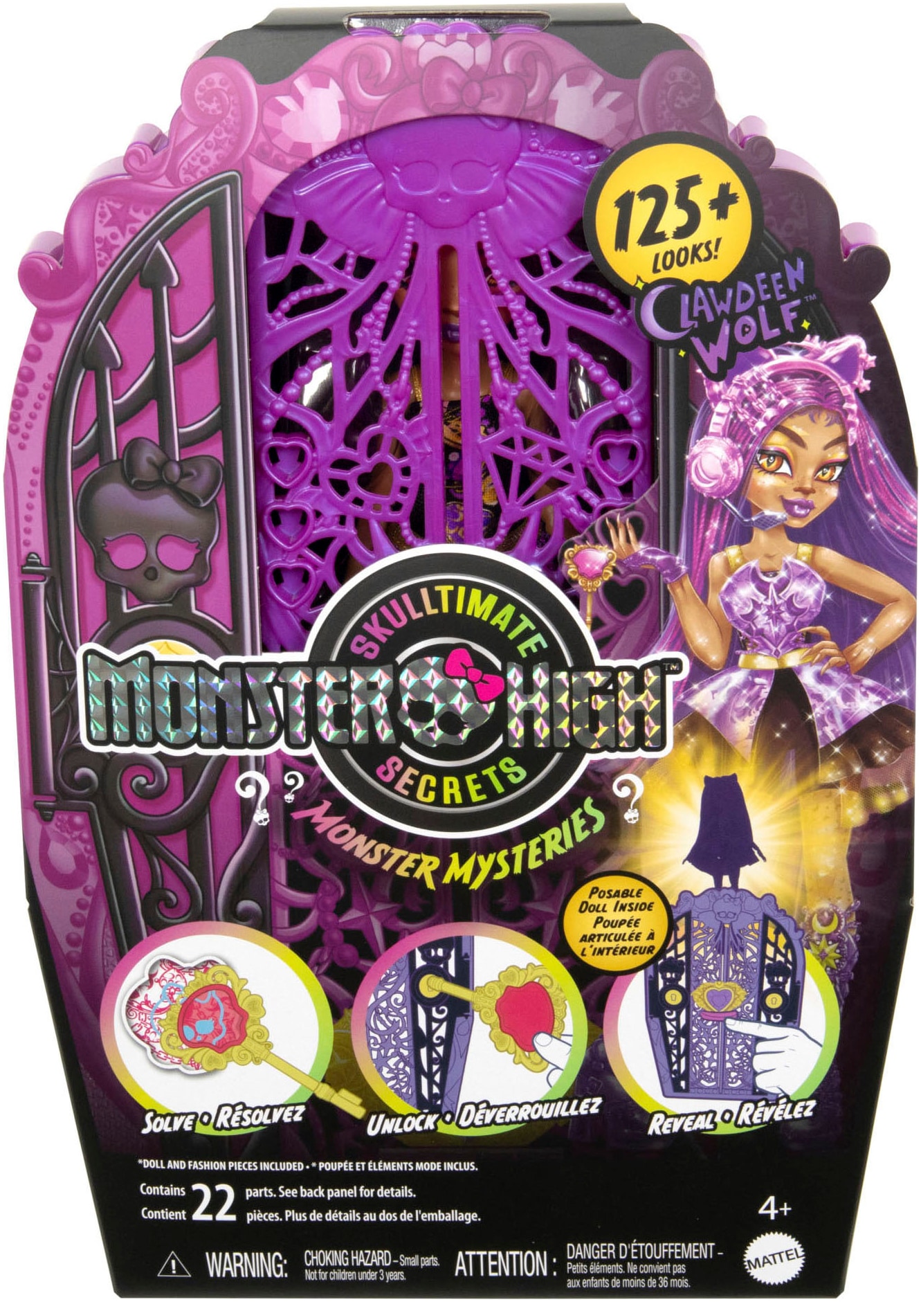 MonsterHigh™ Anziehpuppe »Skulltimate Secrets: Monster Mysteries, Clawdeen Wolf«