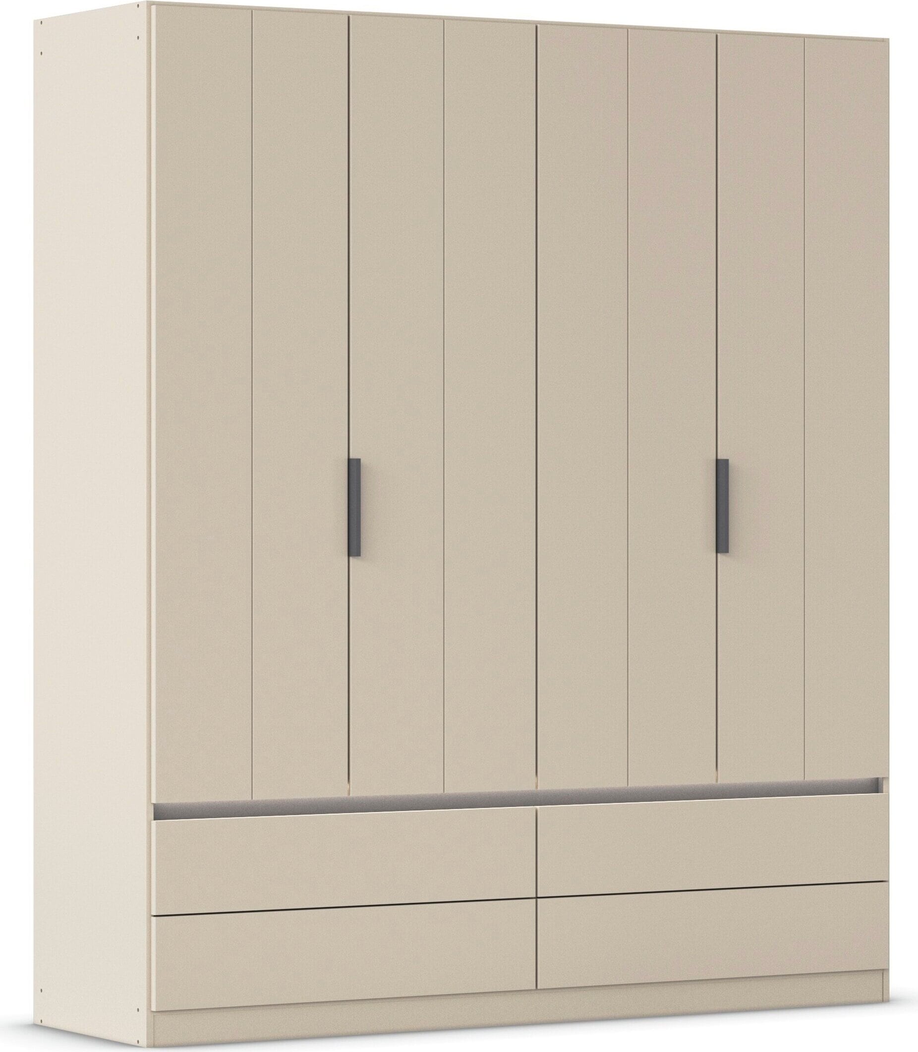 OTTO home Kleiderschrank "Schrank Garderobe ARVEN Breiten 181/226/271cm mit Beleuchtung" 3 verschiedene Ausstattungen BASIC/CLASSIC/PREMIUM (inkl. SOFT-CLOSE), puristisches Design in Plankenoptik mit Metallgriffen MADE IN GERMANY