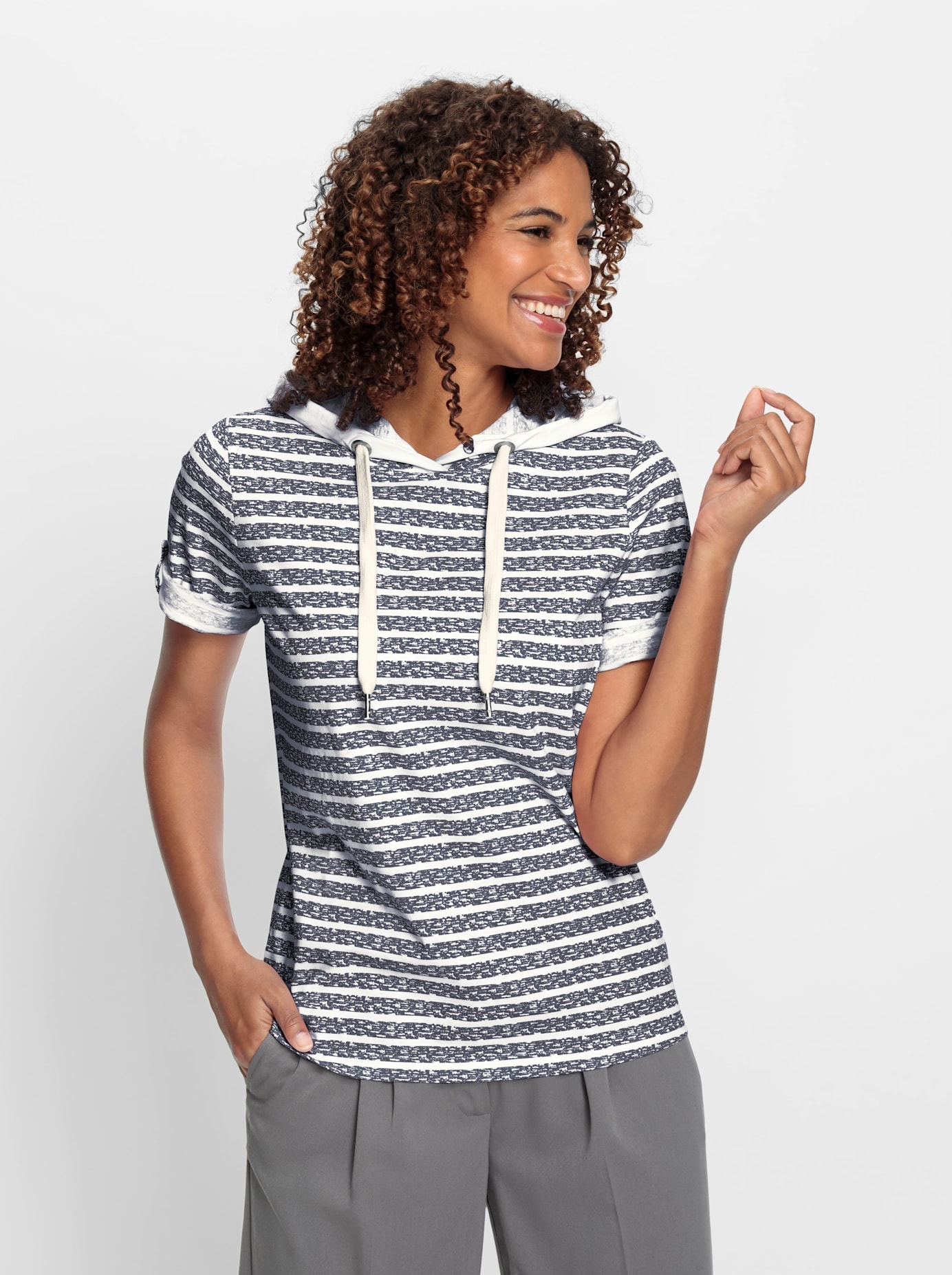 Casual Looks Kapuzenshirt »Kapuzen-Shirt«, (1 tlg.)