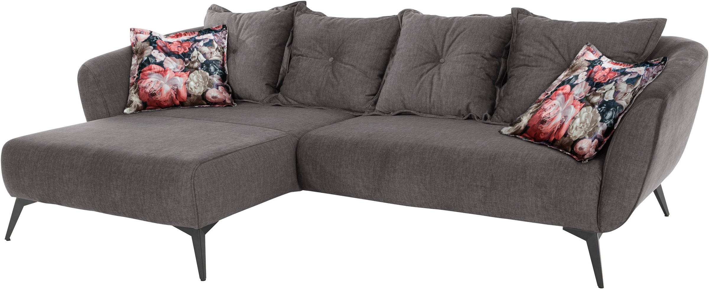 INOSIGN Ecksofa "Baggio romantische Polsterecke, bequem, Breite 277cm, L-Fo günstig online kaufen