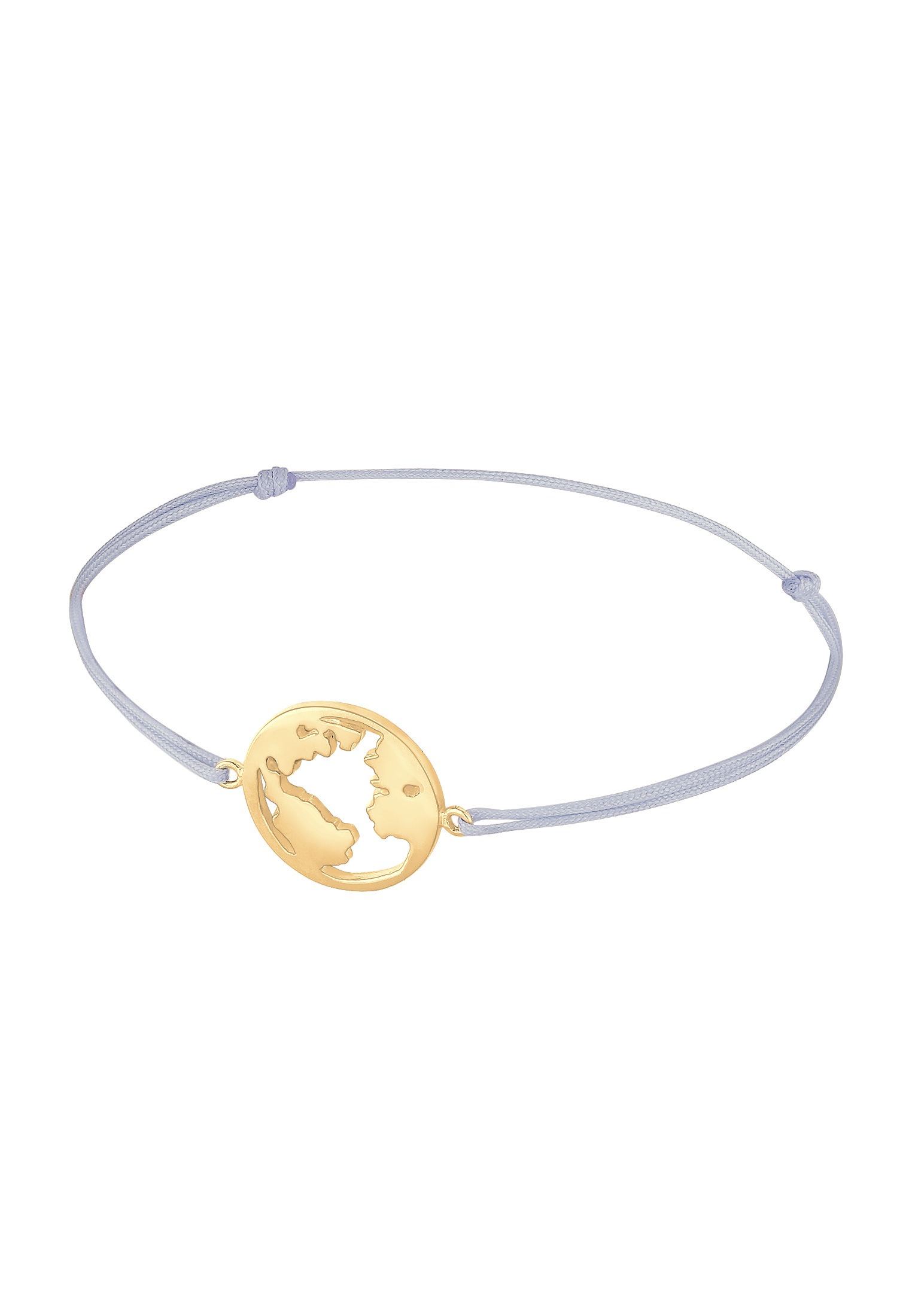Elli Armband »Weltkugel Globus Reise Nylon Bändchen 925 Silber«