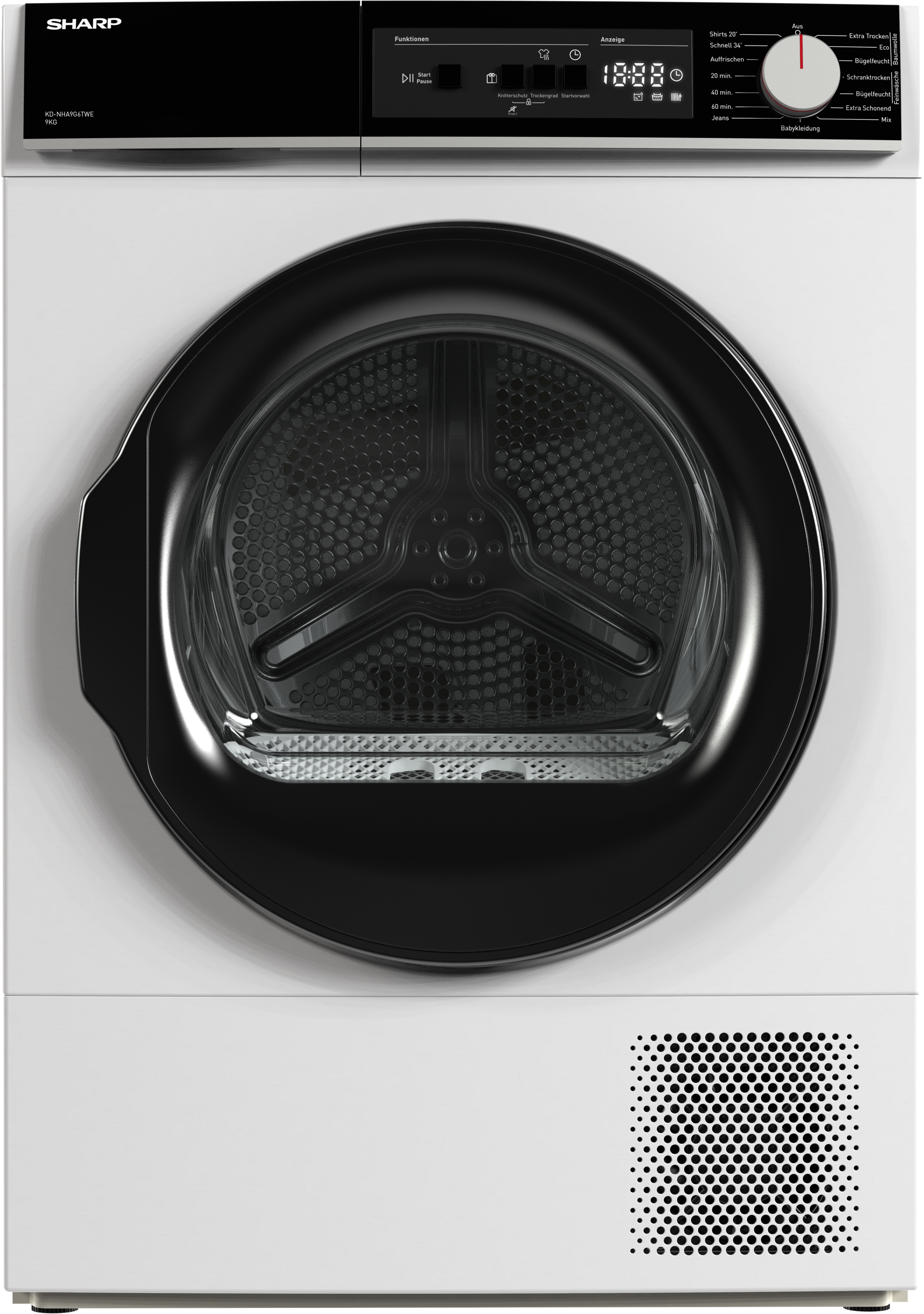 Sharp Wärmepumpentrockner »KD-NHA9G6TWE-DE« BubbleDrum für eine besonders schonende Wäschepflege
