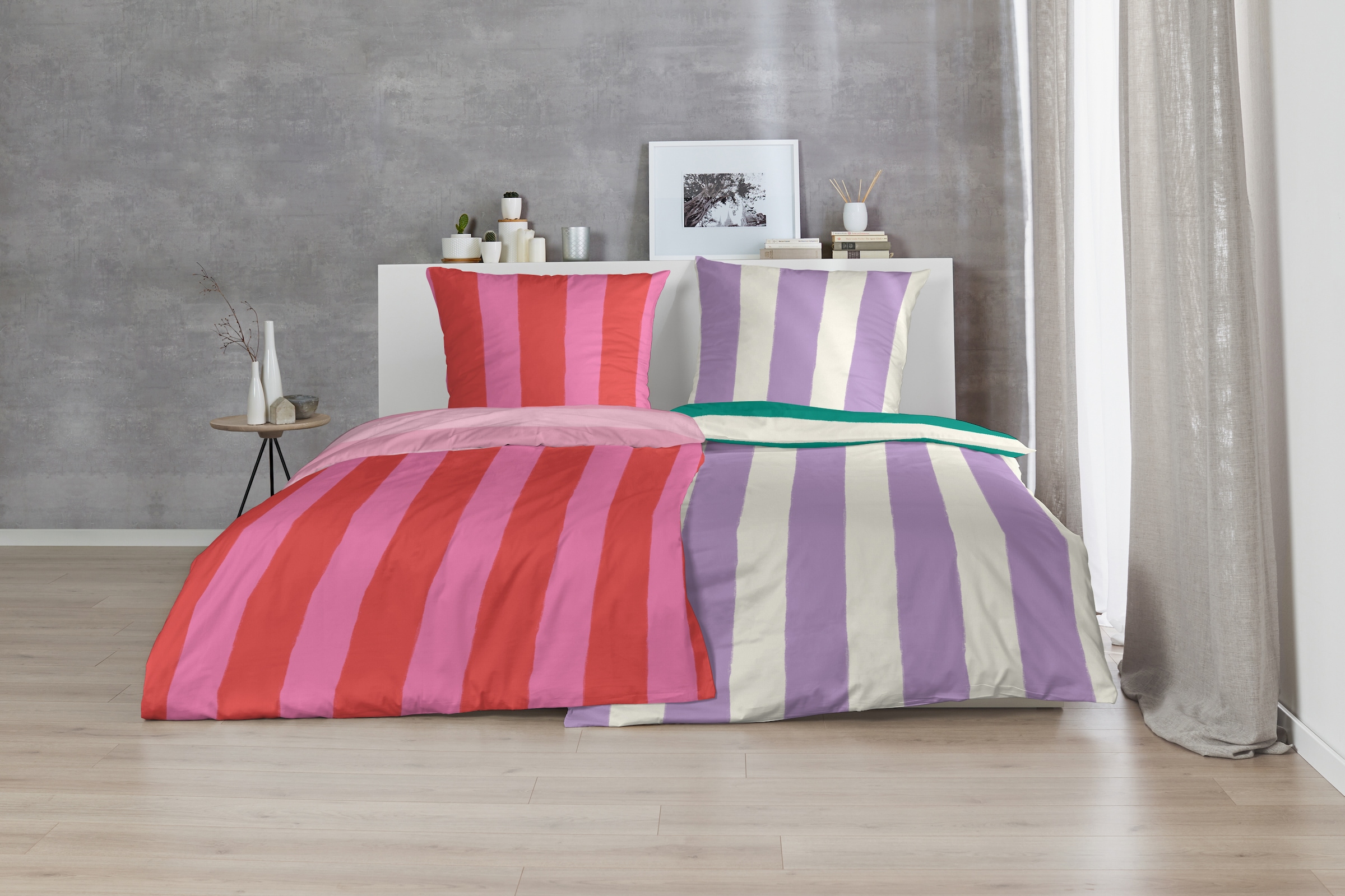 Primera Bettwäsche »Renforce-Bettwäsche Color Block«, mit kräftigen und sanften Farbkombinationen