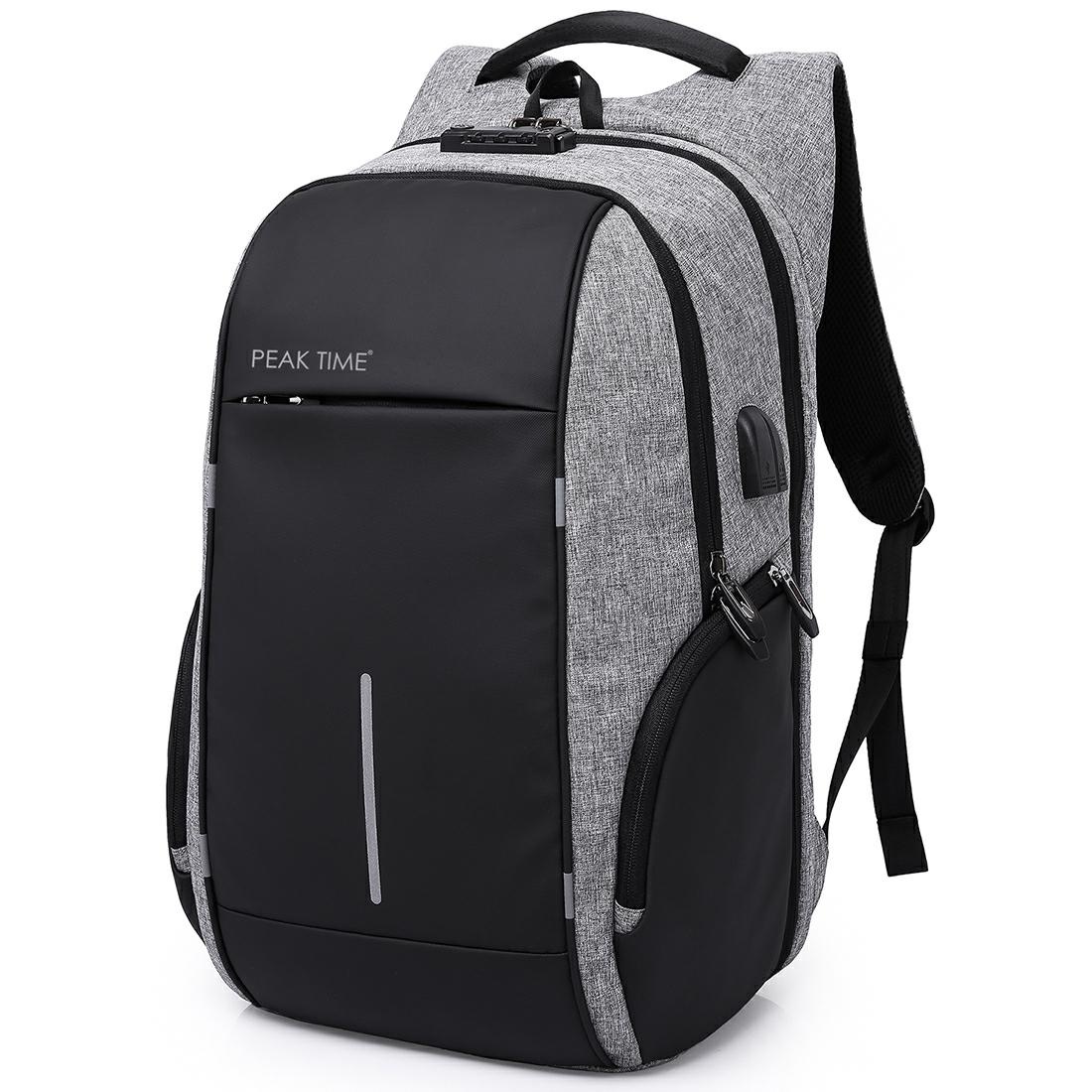 PEAK TIME Tagesrucksack »PT-304«, Cityrucksack mit praktischen Seitentaschen