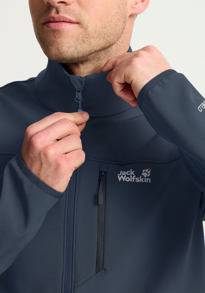 Jack Wolfskin Outdoorjacke »WILD WINDS JKT M« mit flexiblem Obermaterial aus Polyester und Elasthan