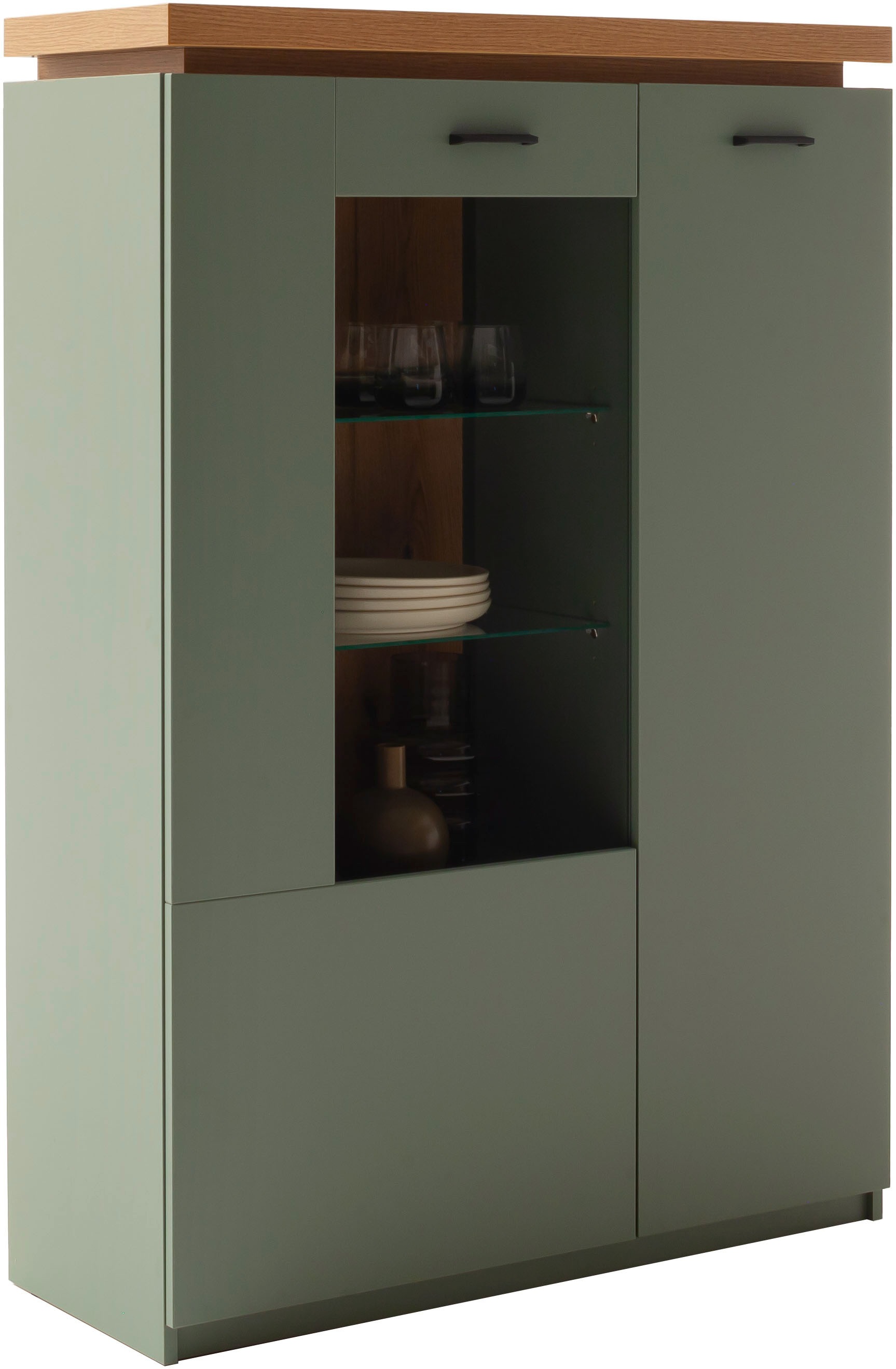 MCA furniture Highboard "MONIZ Highboard" 1 Stk. tlg. Hochkommode,Kommode,E günstig online kaufen