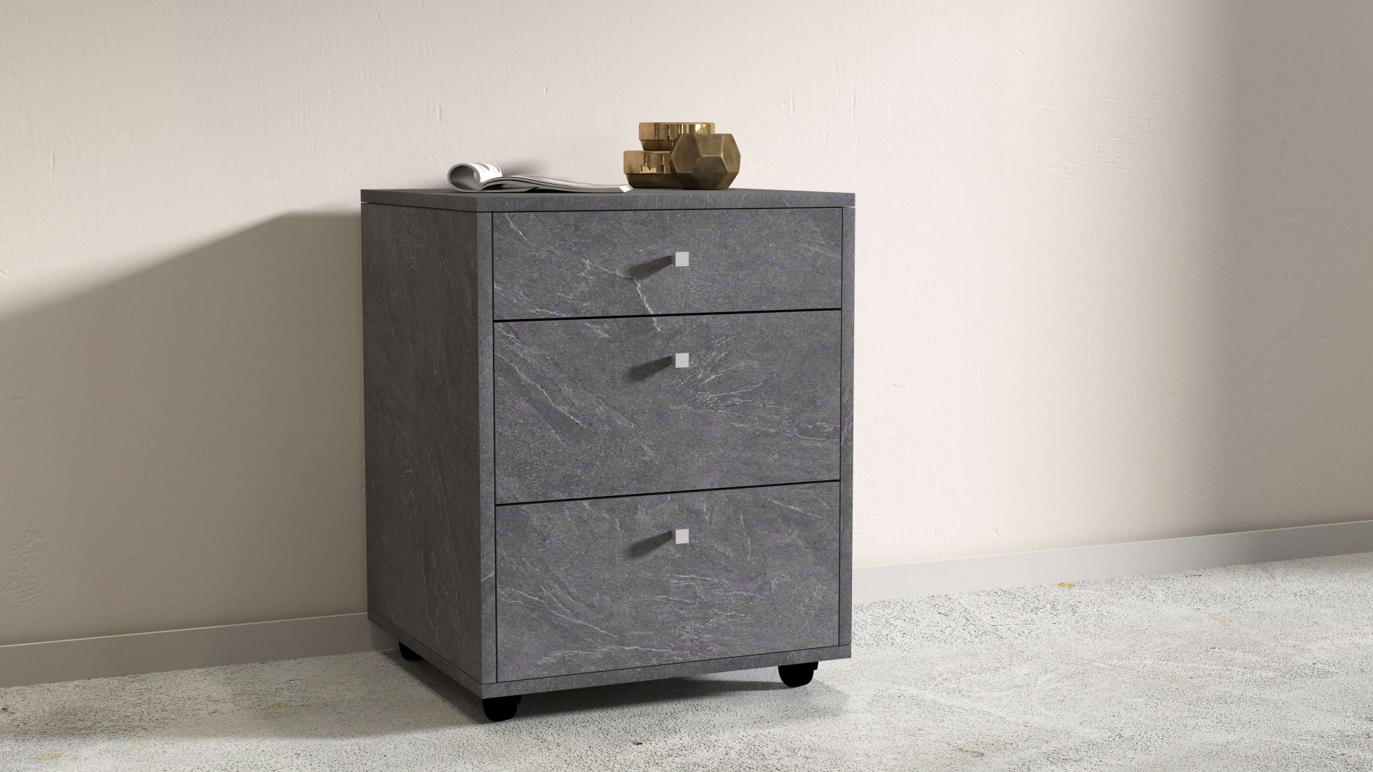 Home affaire Rollcontainer "ESSE" 1 Stk. tlg. mit 3 Schubladen, Schreibtisc günstig online kaufen