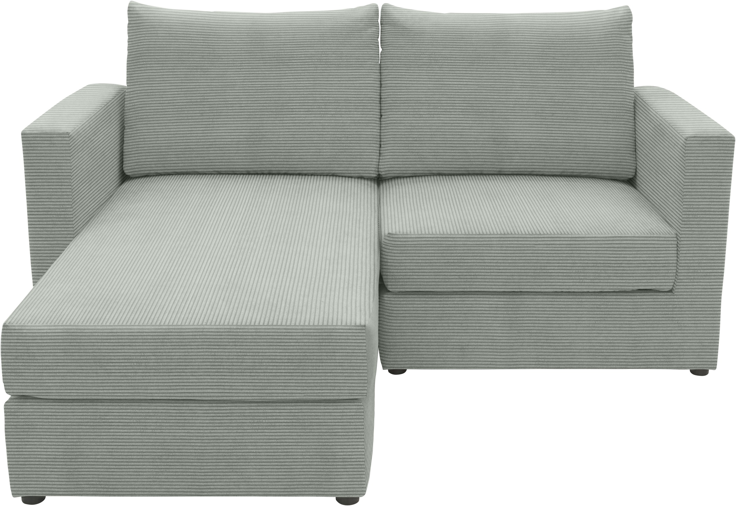 DOMO collection 2-Sitzer »800015, als Sitzmöbel oder Schlafgelegenheit nutzbar, Schlafsofa«, Sitzfläche mit Federkern, inkl. 2 Rückenkissen