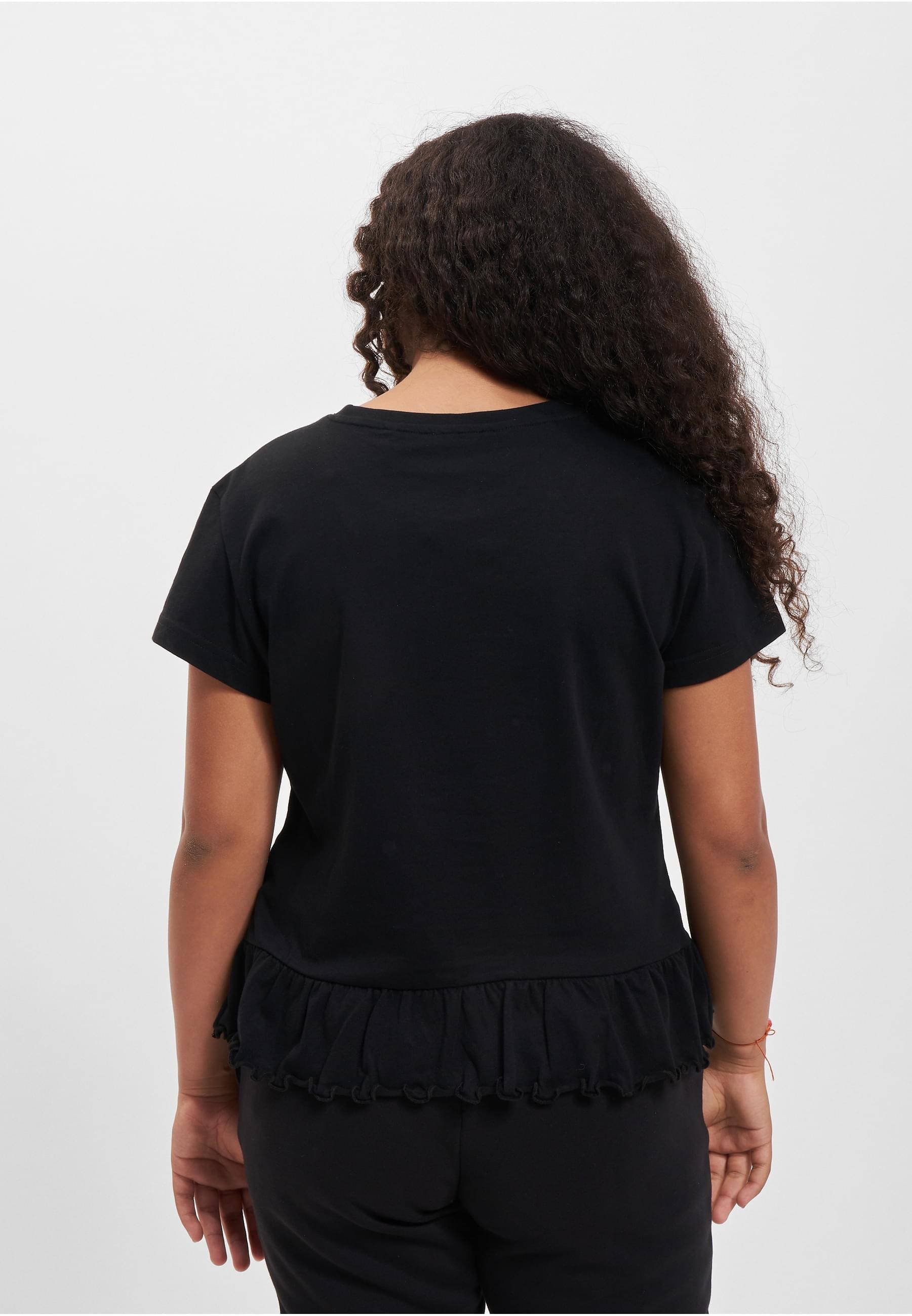 URBAN CLASSICS T-Shirt »Urban Classics Damen Girls Organic Volant Tee«, (1 tlg.)