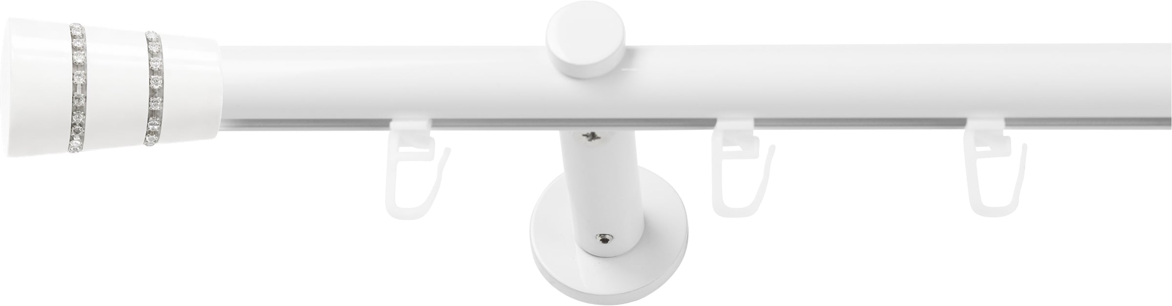 SN DECO GROUP Gardinenstange Ø 19 mm 1 läufig-läufig Fixmaß;kürzbar