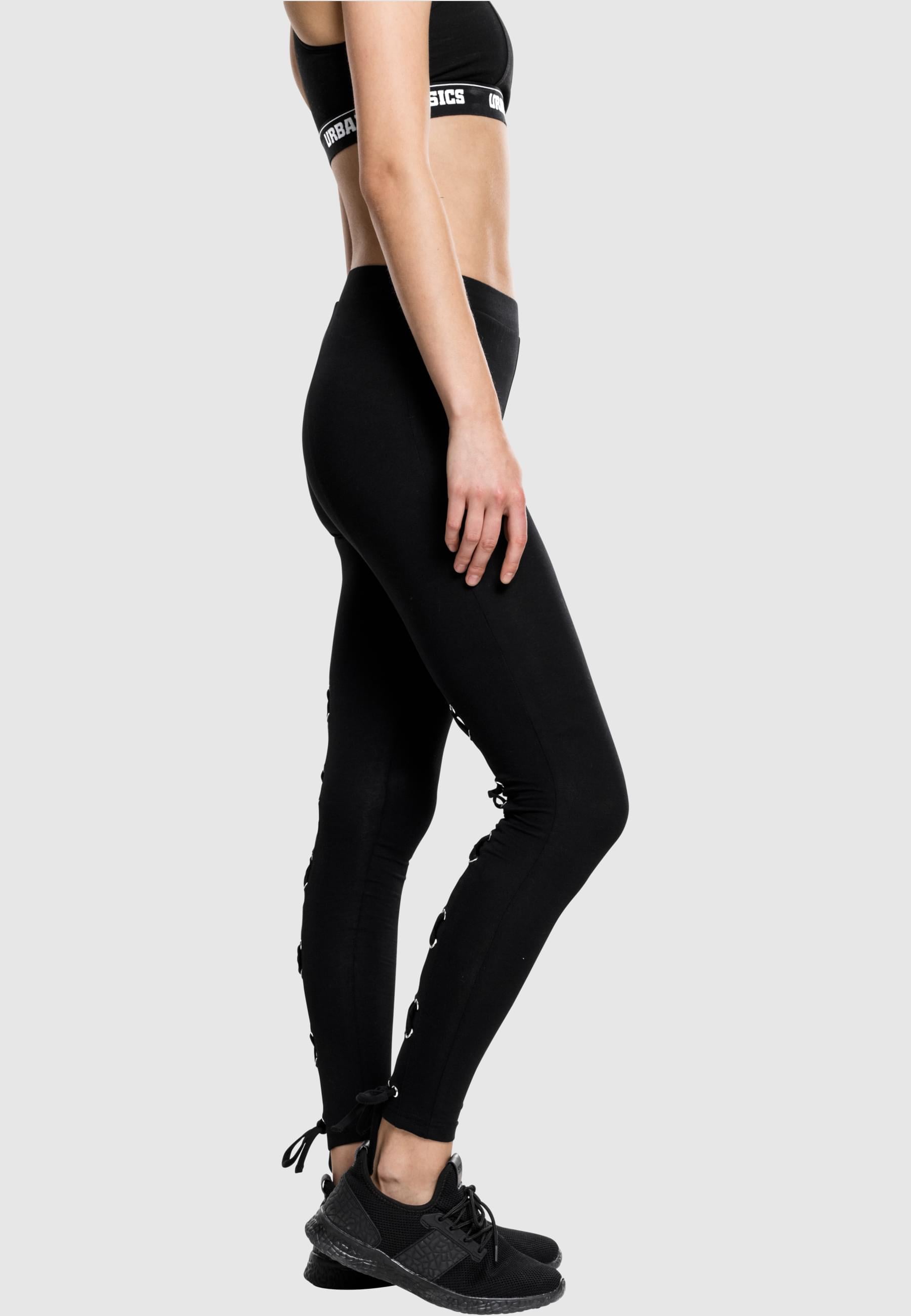URBAN CLASSICS Leggings »Urban Classics Damen Ladies Laced Up Back Leggings«, (1 tlg.)