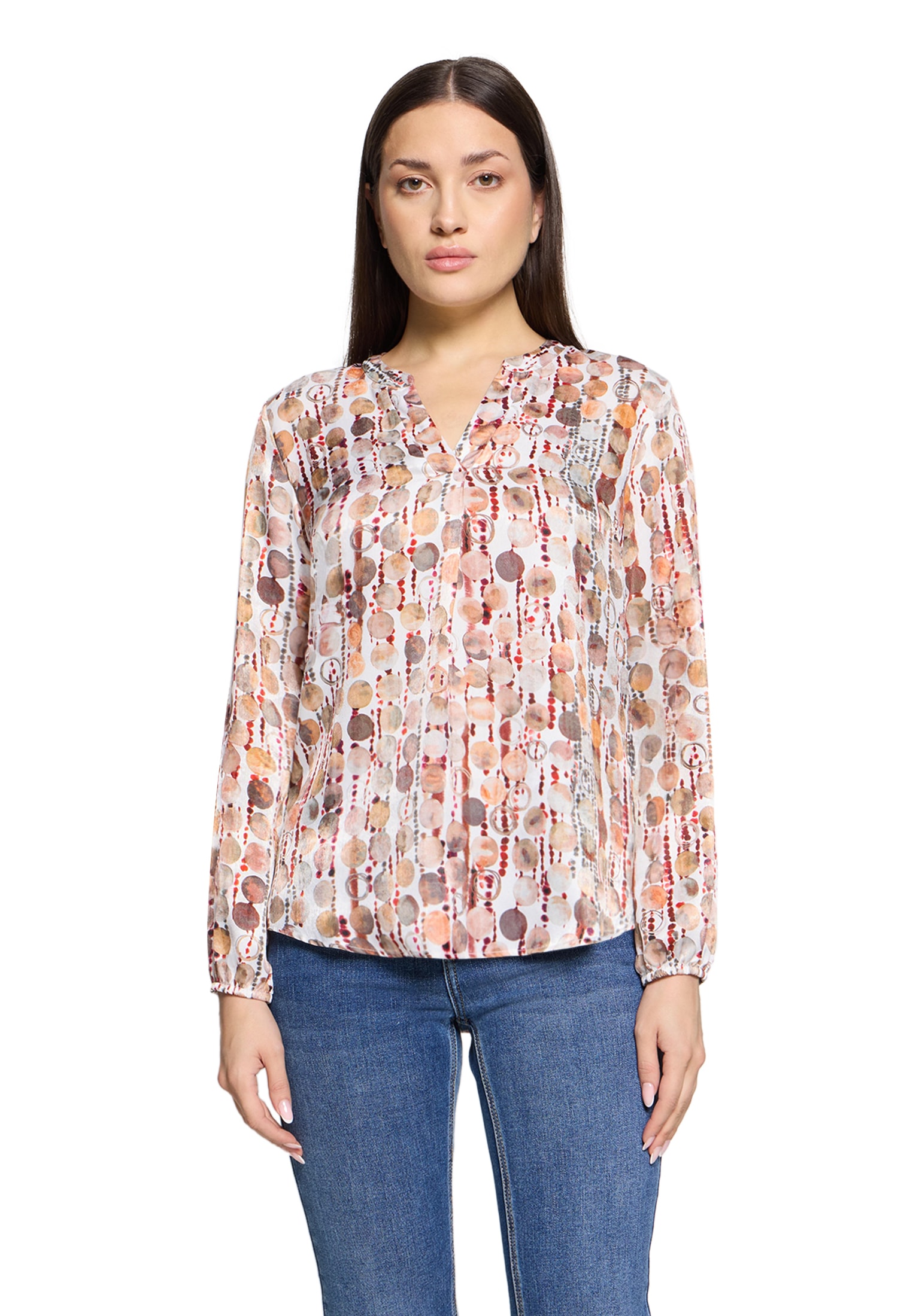 Cartoon Shirtbluse "Damen mit Muster" günstig online kaufen