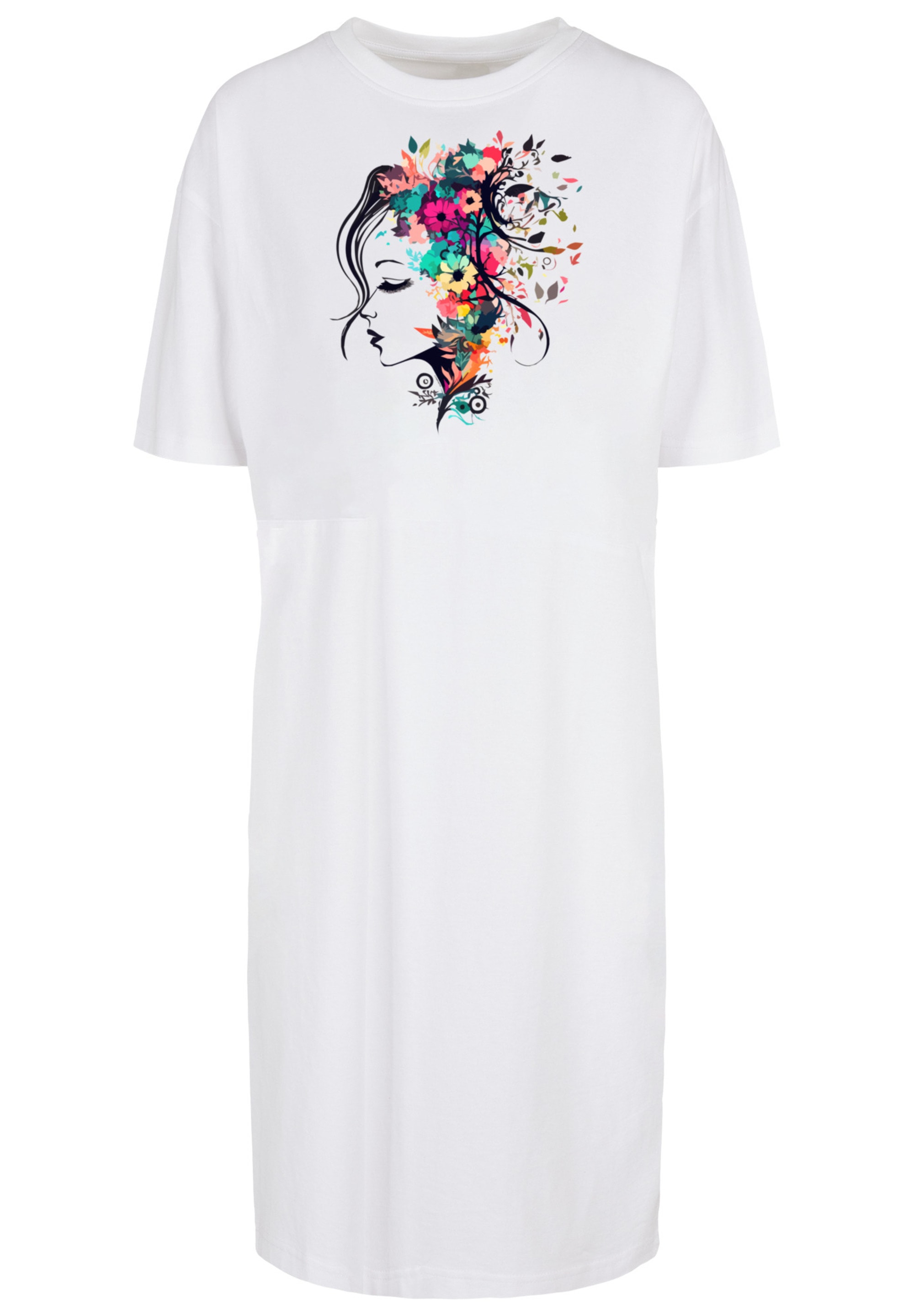 F4NT4STIC Shirtkleid »Blumen Silhouette Bunt«, Print