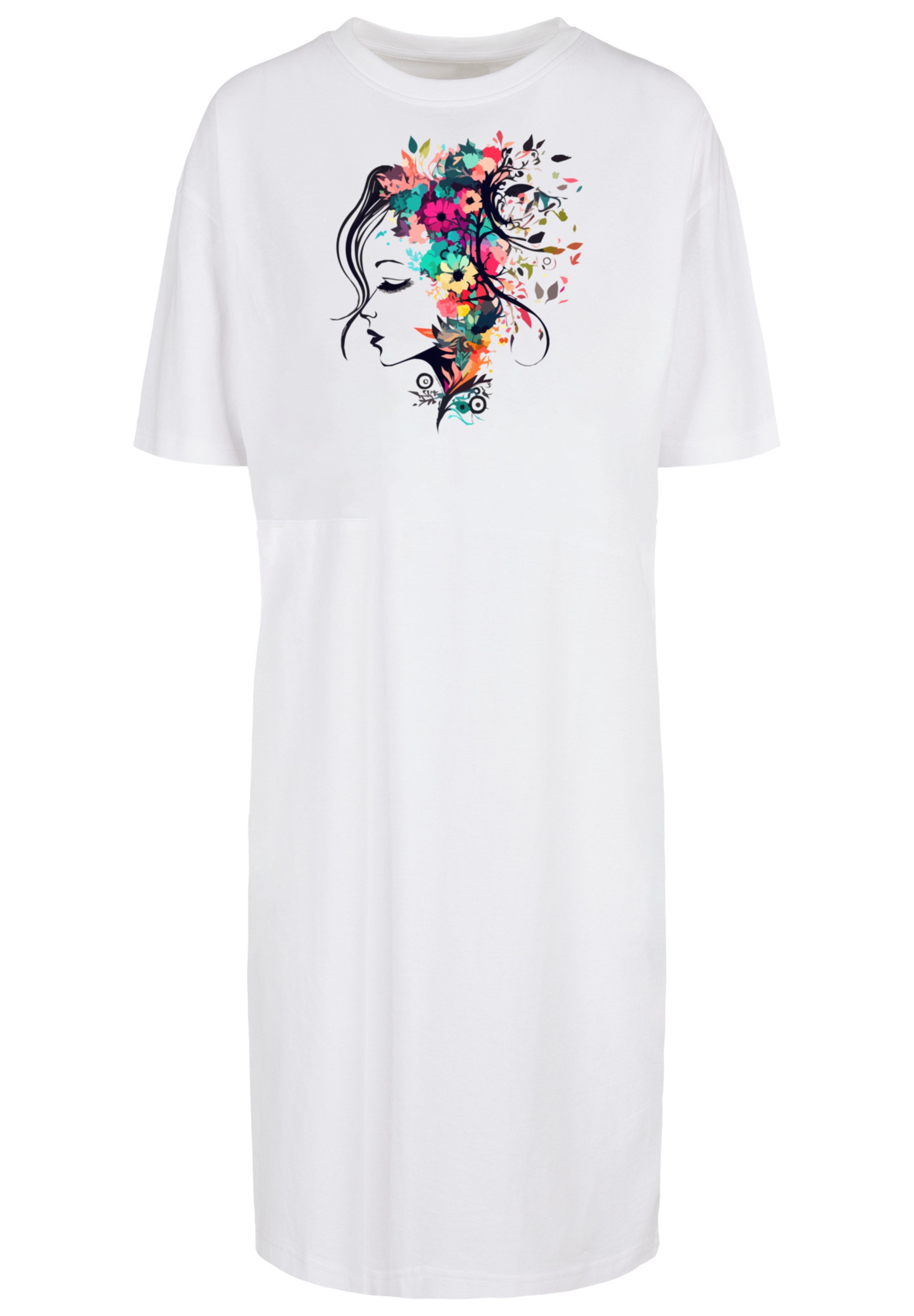 F4NT4STIC Shirtkleid "Blumen Silhouette Bunt", Print günstig online kaufen