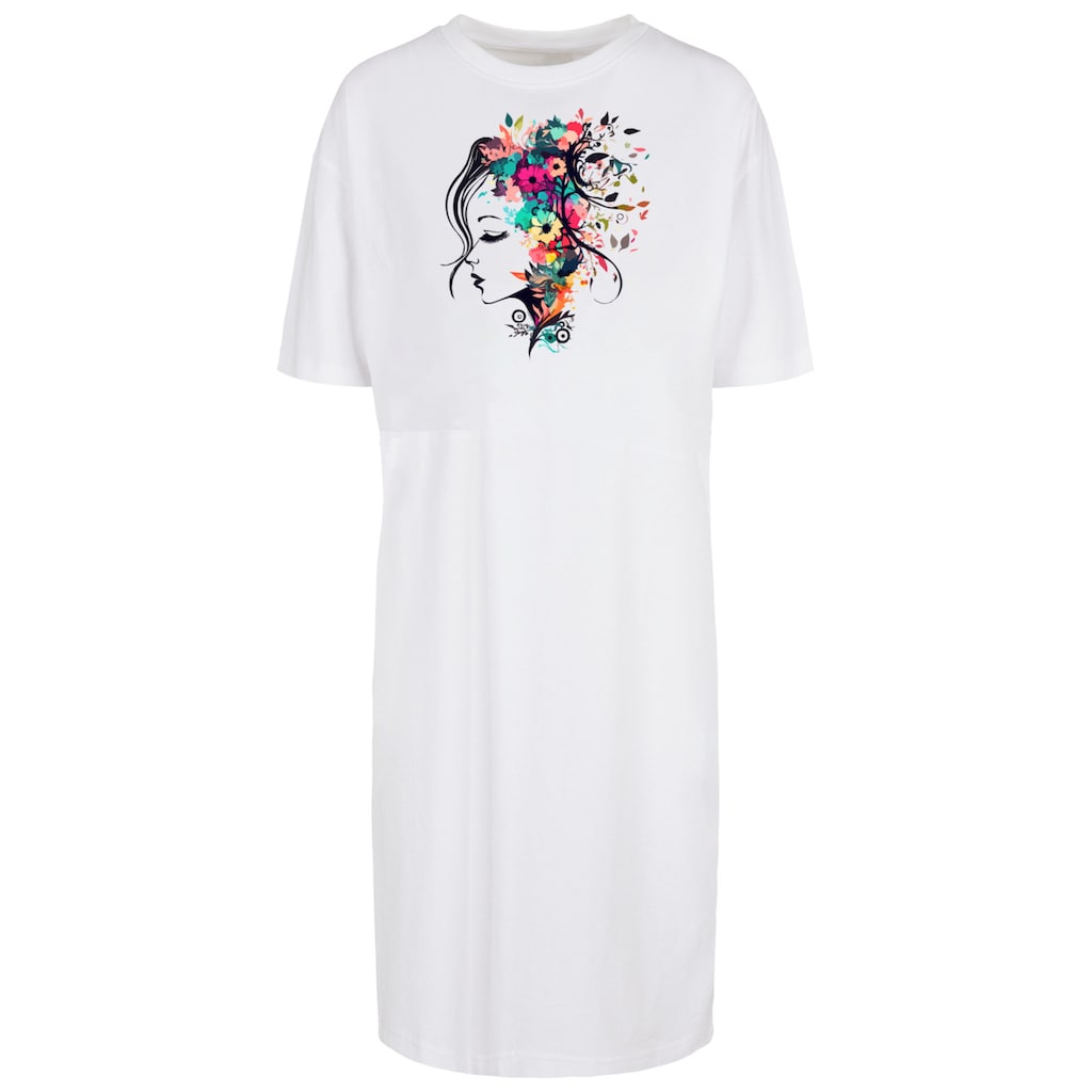 F4NT4STIC Shirtkleid »Blumen Silhouette Bunt«