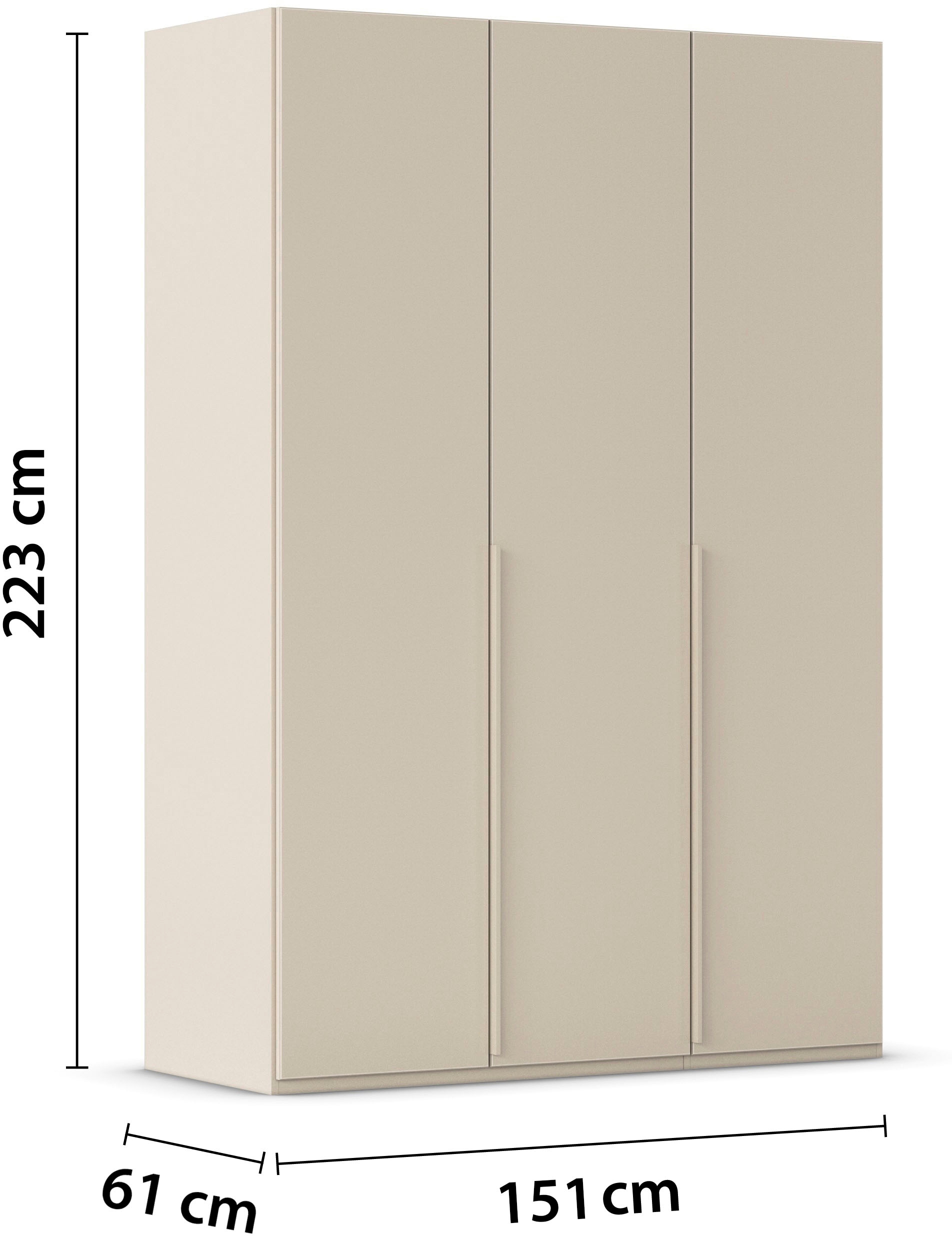 LeGer Home by Lena Gercke Kleiderschrank »Schrank Garderobe Ankleide Schlafzimmer Flur Serina«, (in 3 verschiedenen Ausstattungen BASIC/CLASSIC/PREMIUM), in 6 Breiten (101 - 401 cm) mit Front Glas oder Dekor MADE IN GERMANY