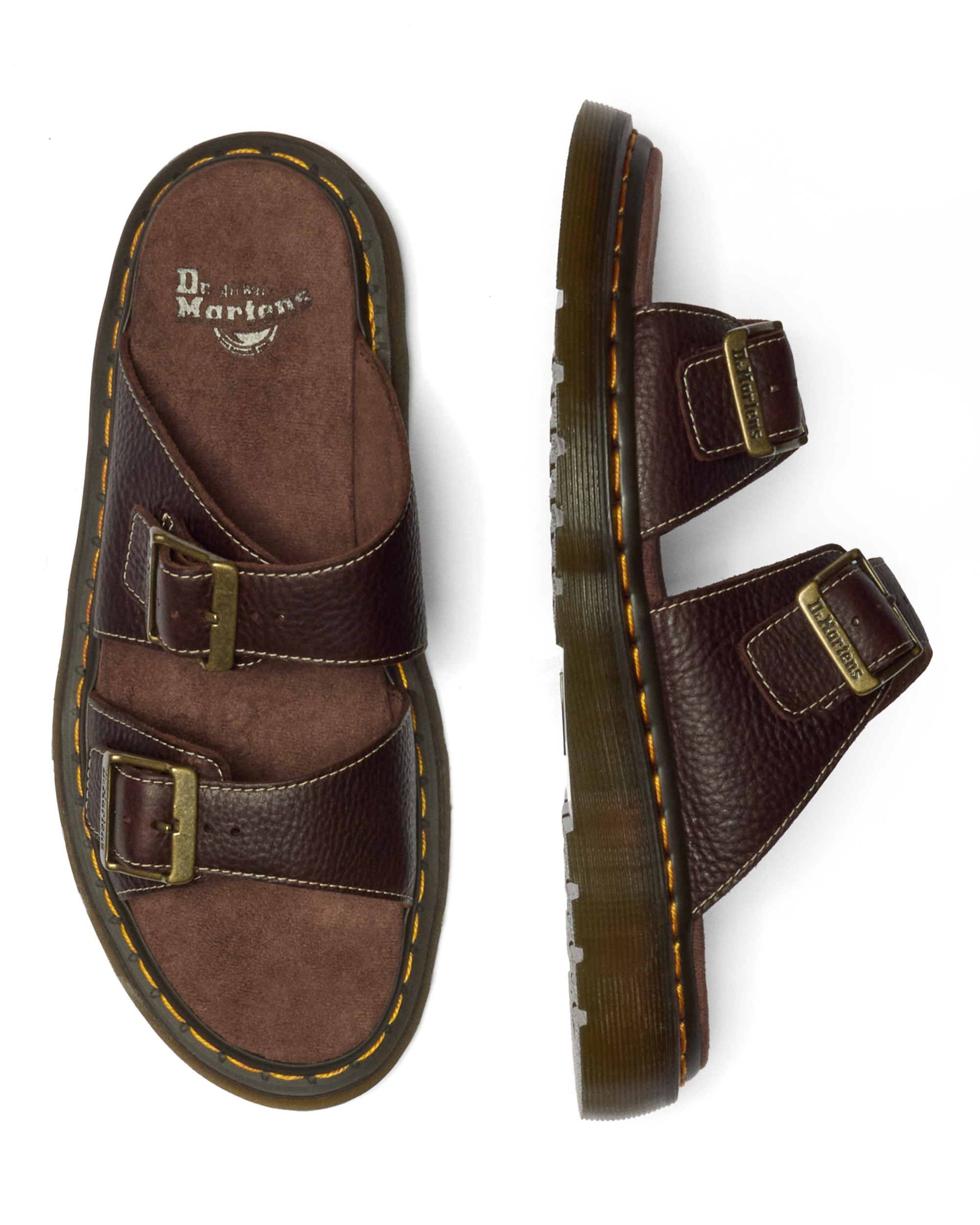 DR. MARTENS Pantolette »Josef«  Sommerschuh, Schlupfschuh mit Logoprägung an den Schnallen, Slide