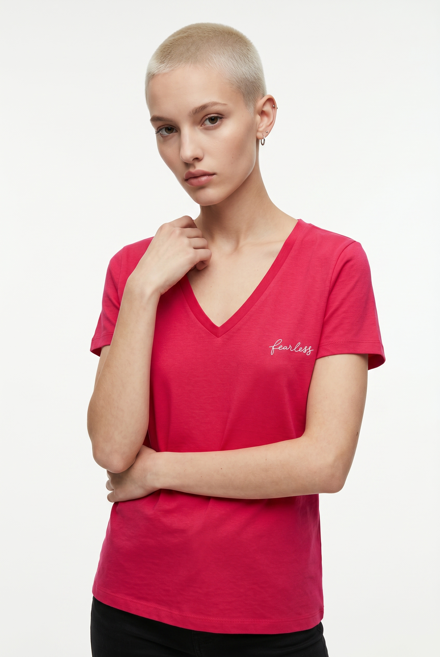 Vero Moda Kurzarmshirt "VMVIOLA VENESSA SS TOP BOX JRS" mit Print