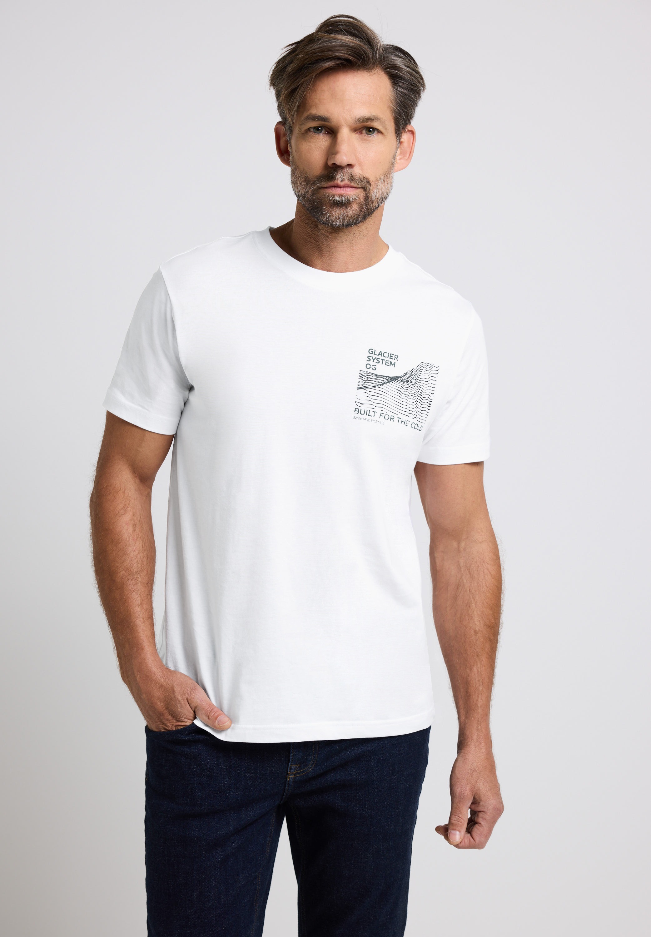 STREET ONE MEN T-Shirt aus reiner Baumwolle
