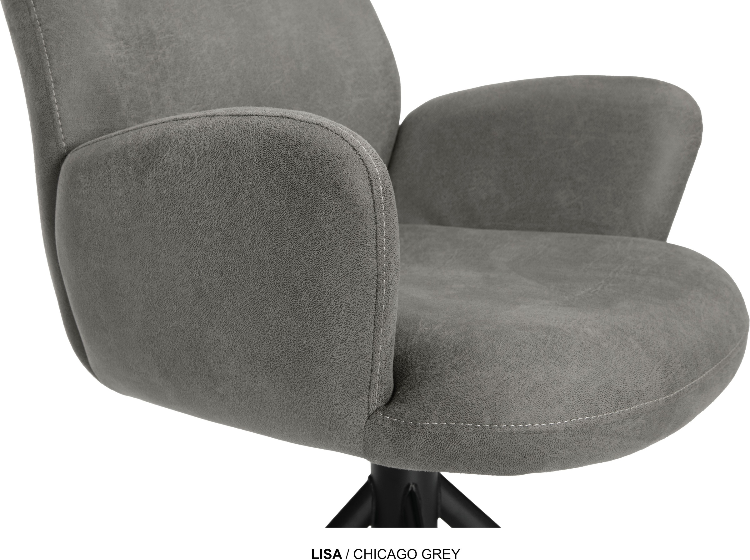 OMG Design Esszimmerstuhl »Lisa« (Set) 1 Stk.Drehstuhl mit auto-return, Armlehnenstuhl