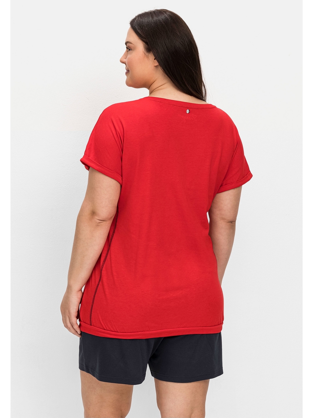 Sheego T-Shirt »Große kaufen Saumbund | BAUR mit Größen«, für elastischem