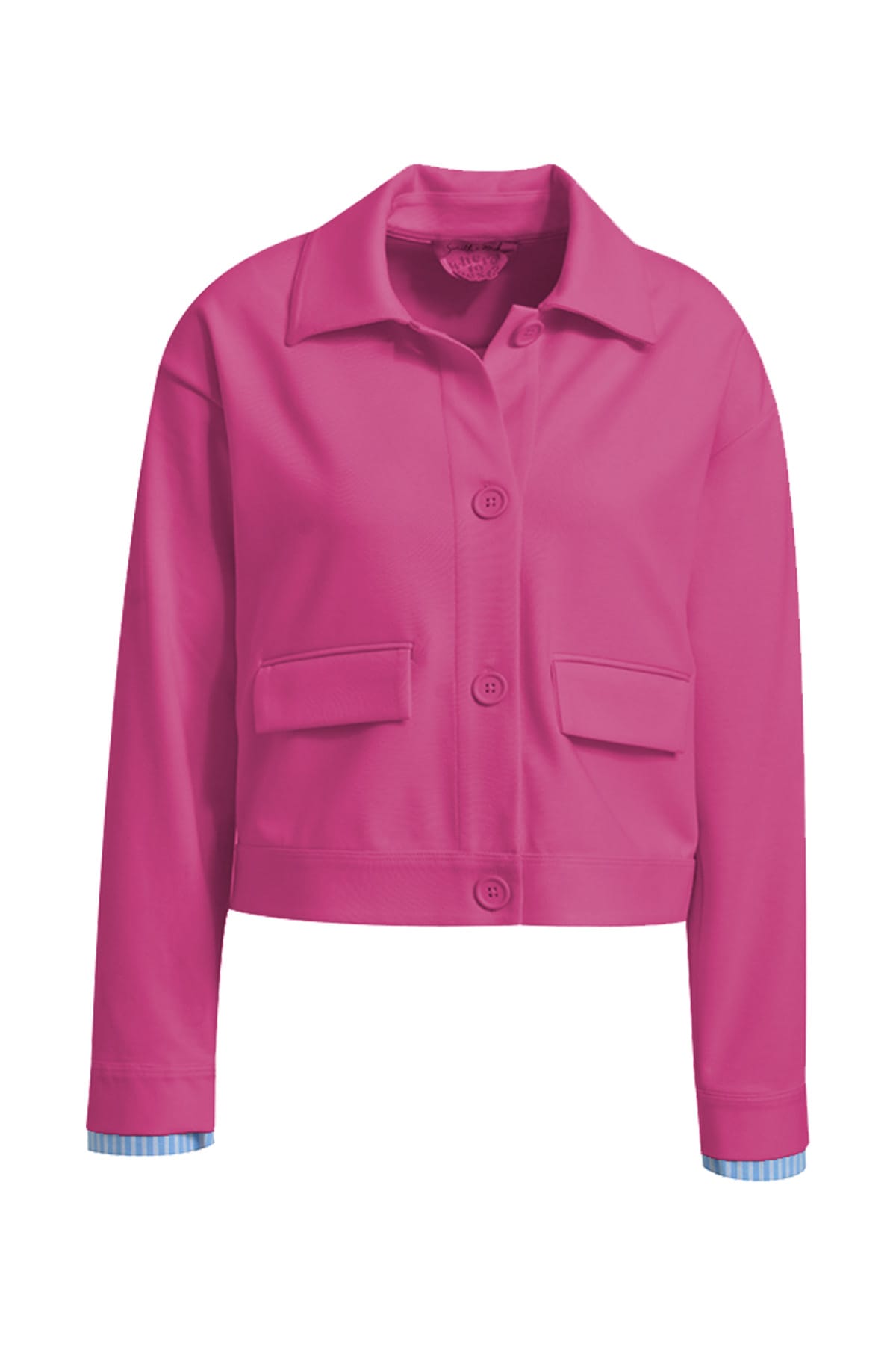 Smith & Soul Hemdjacke aus Interlock-Jersey, Umlegekragen günstig online kaufen