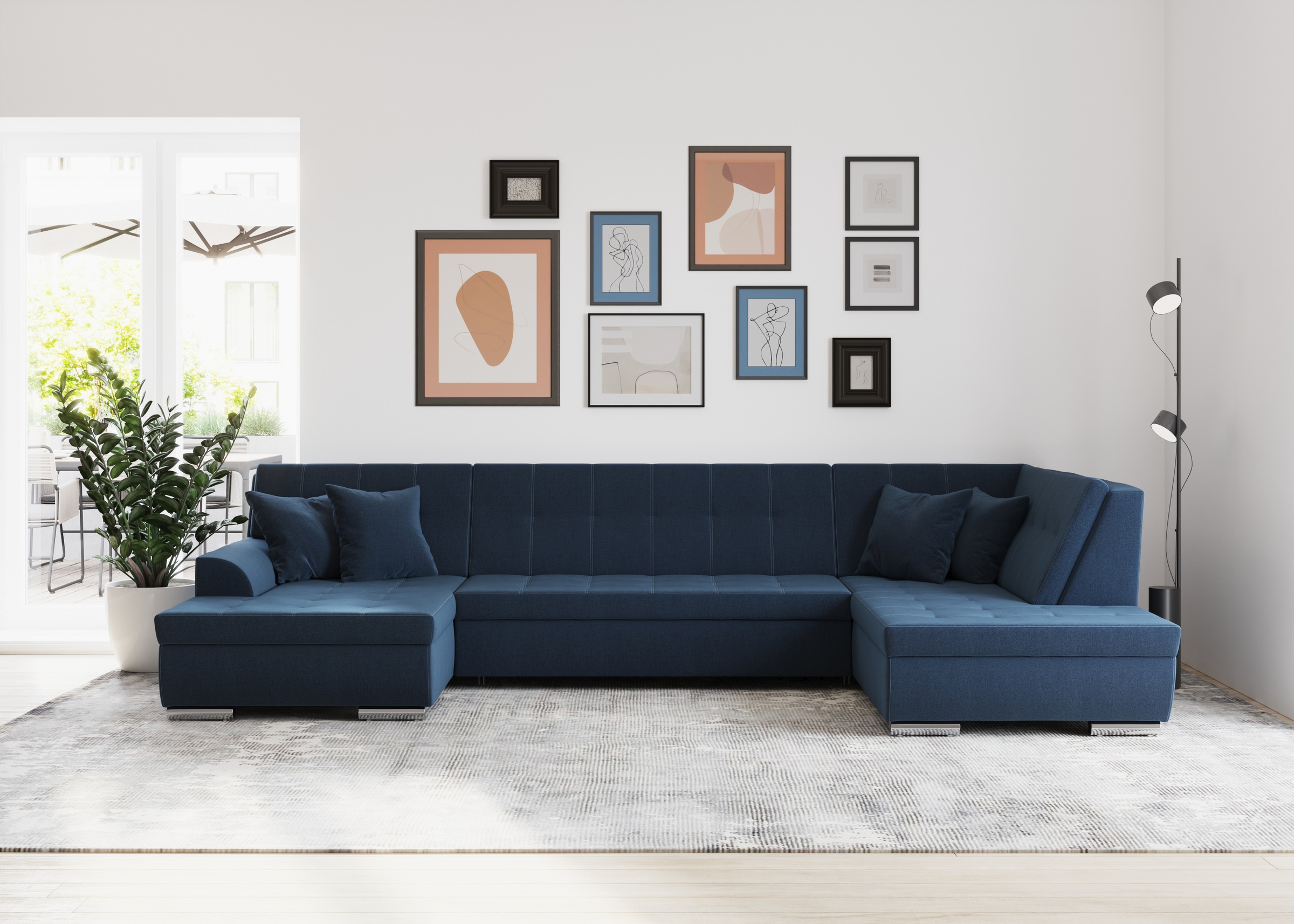 DOMO collection Wohnlandschaft Treviso incl. Zierkissen, günstig online kaufen