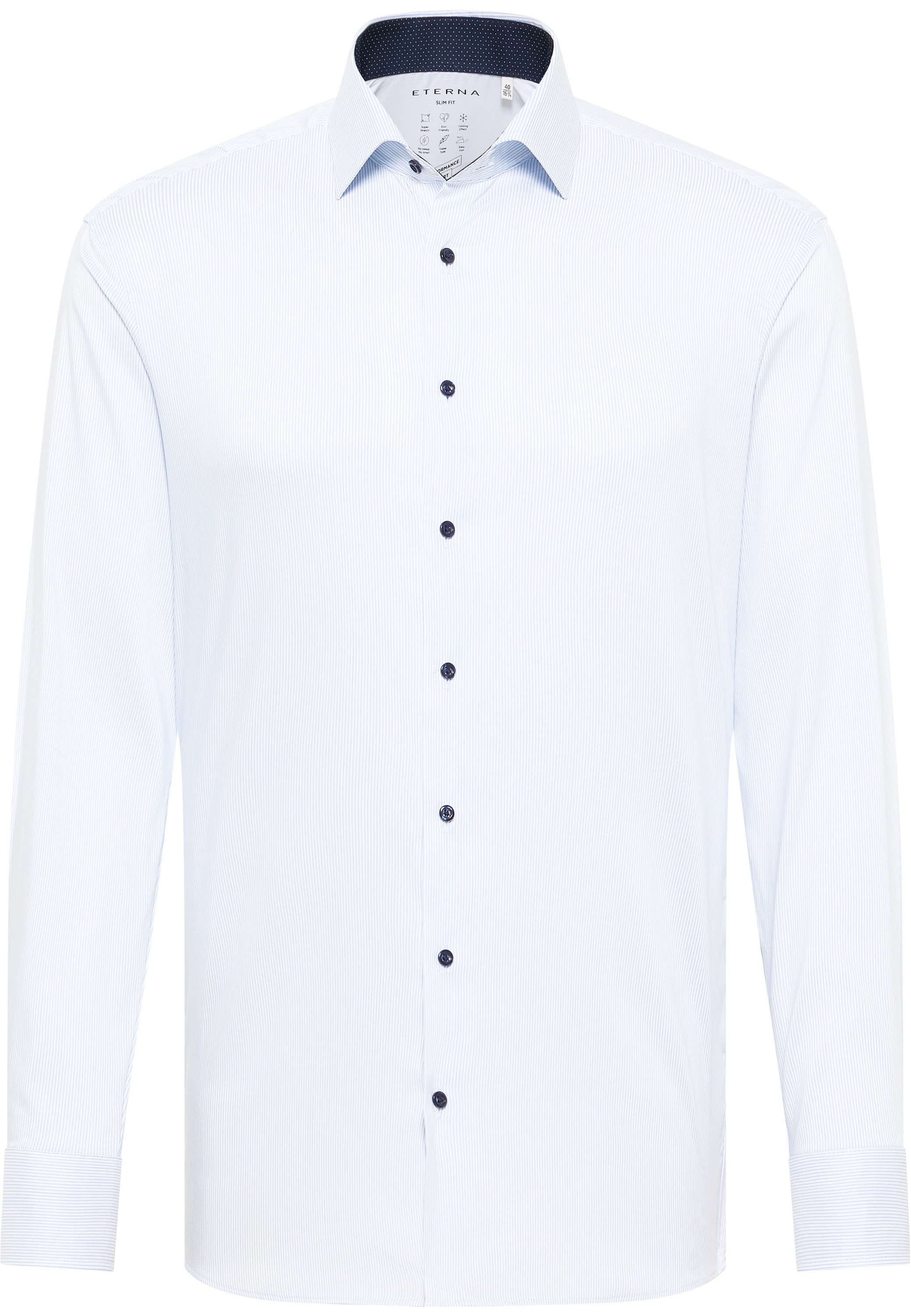 Eterna Langarmhemd »SLIM FIT«, EASY IRON (bügelleicht)