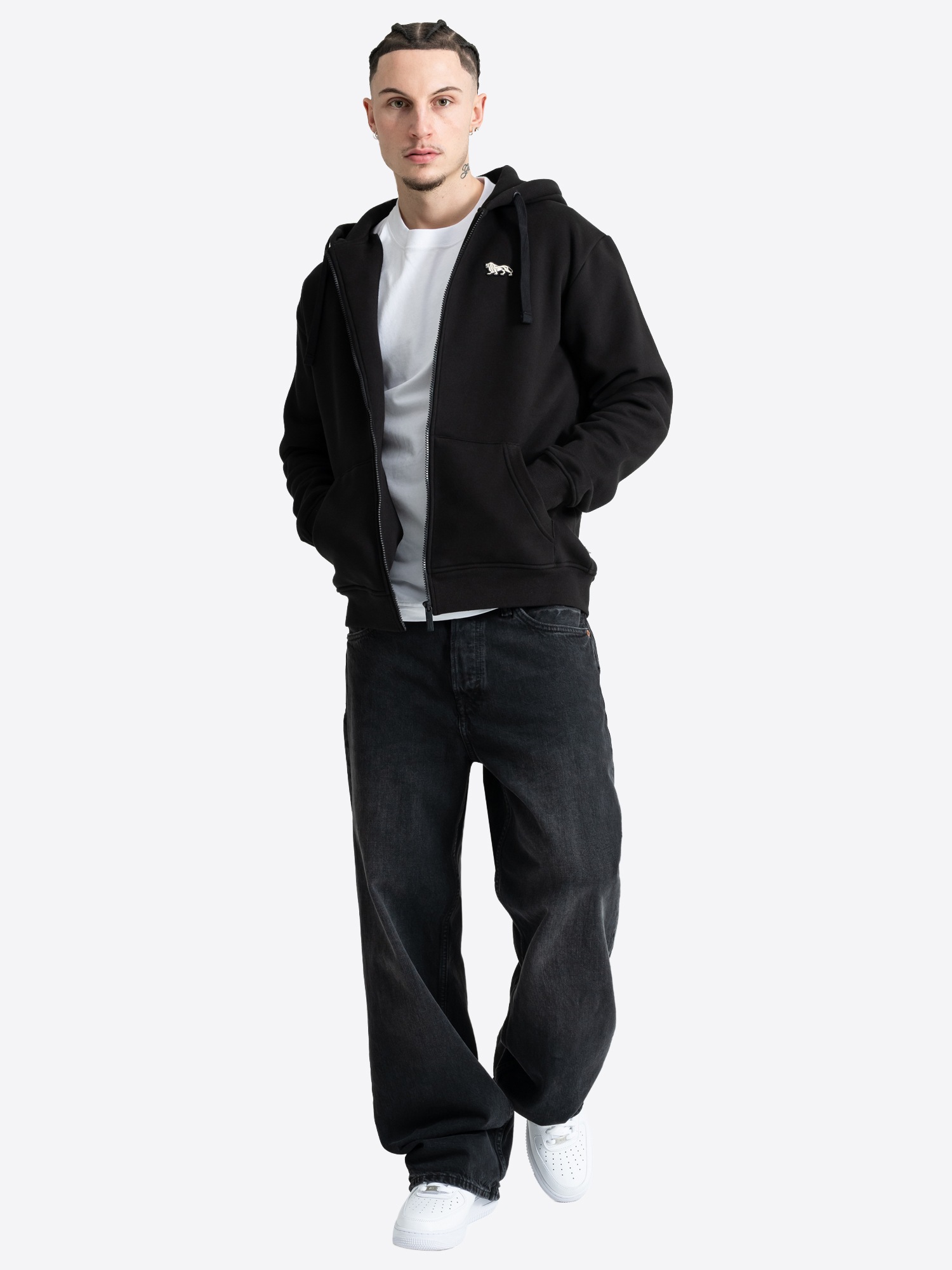 Lonsdale Kapuzensweatjacke »GLAPTHORN« mit Kapuze, für Freizeit und Alltag, komfortable Passform