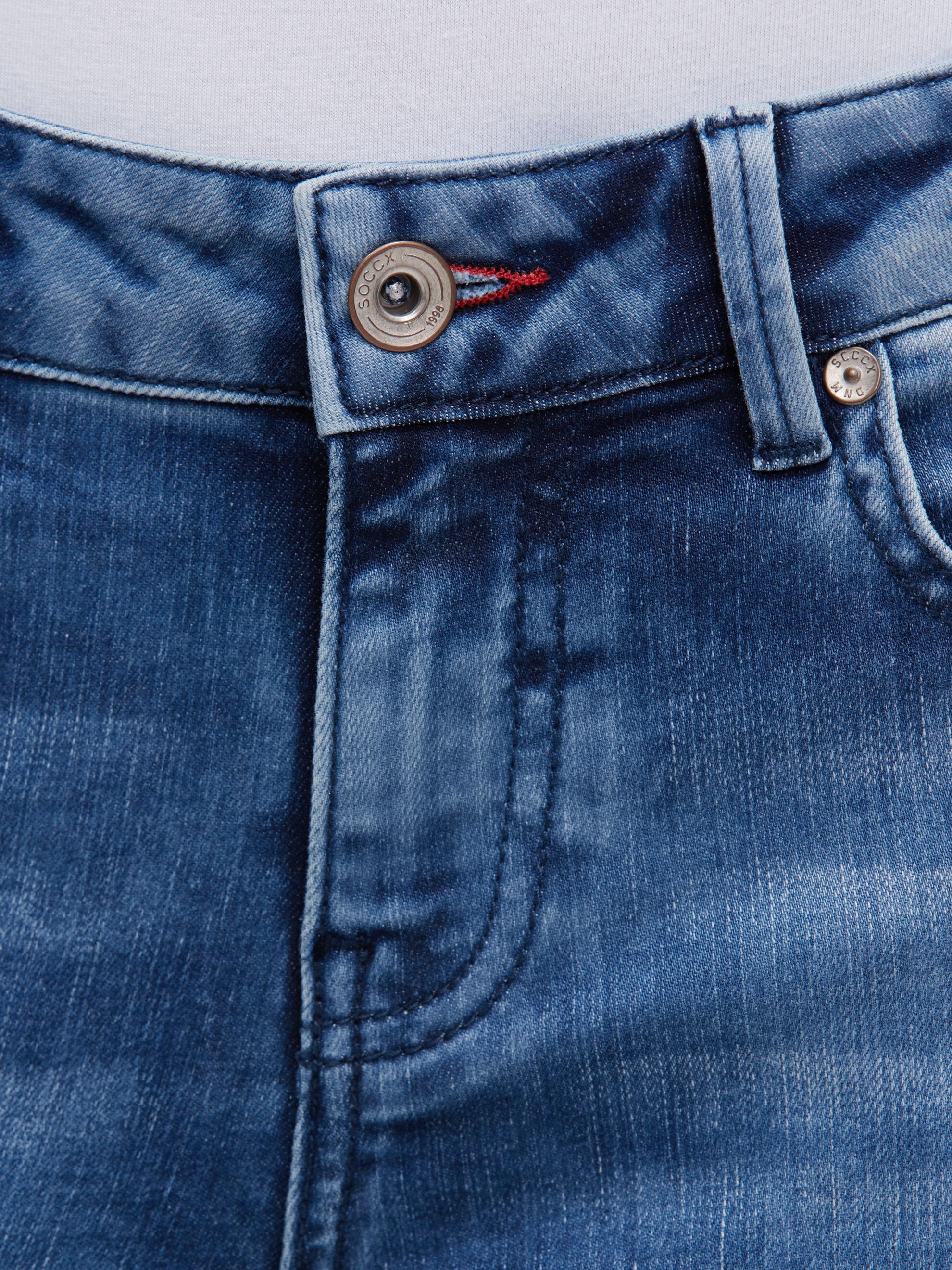 SOCCX Slim-fit-Jeans mit schmalem Bein