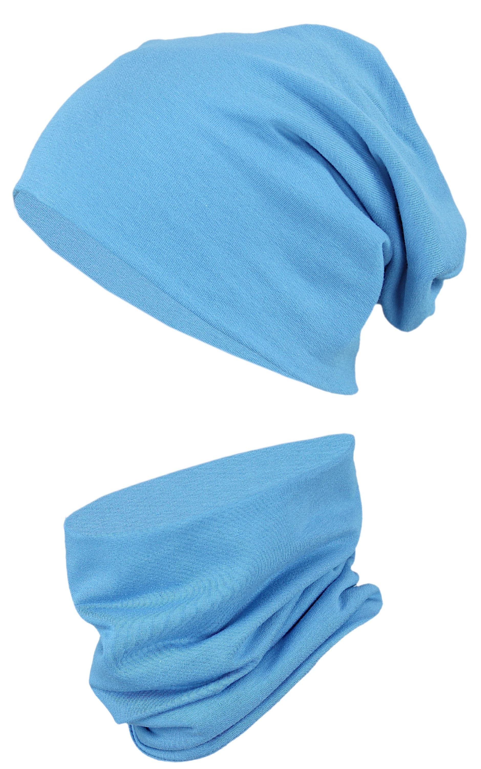 TupTam Beanie "Mütze Kinder Beanie Mütze Schlauchschal Set"