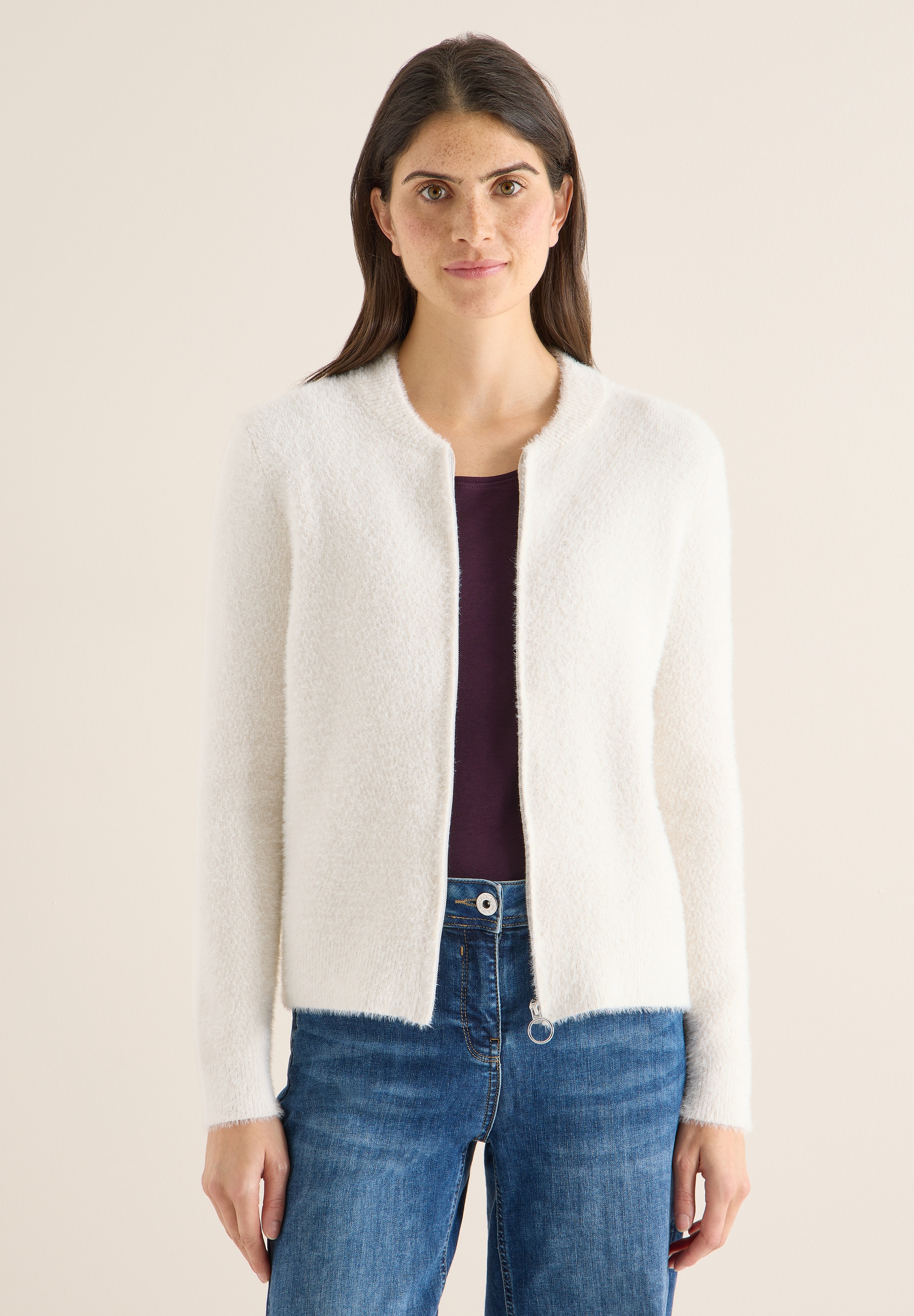 Cecil Cardigan aus softem Materialmix günstig online kaufen