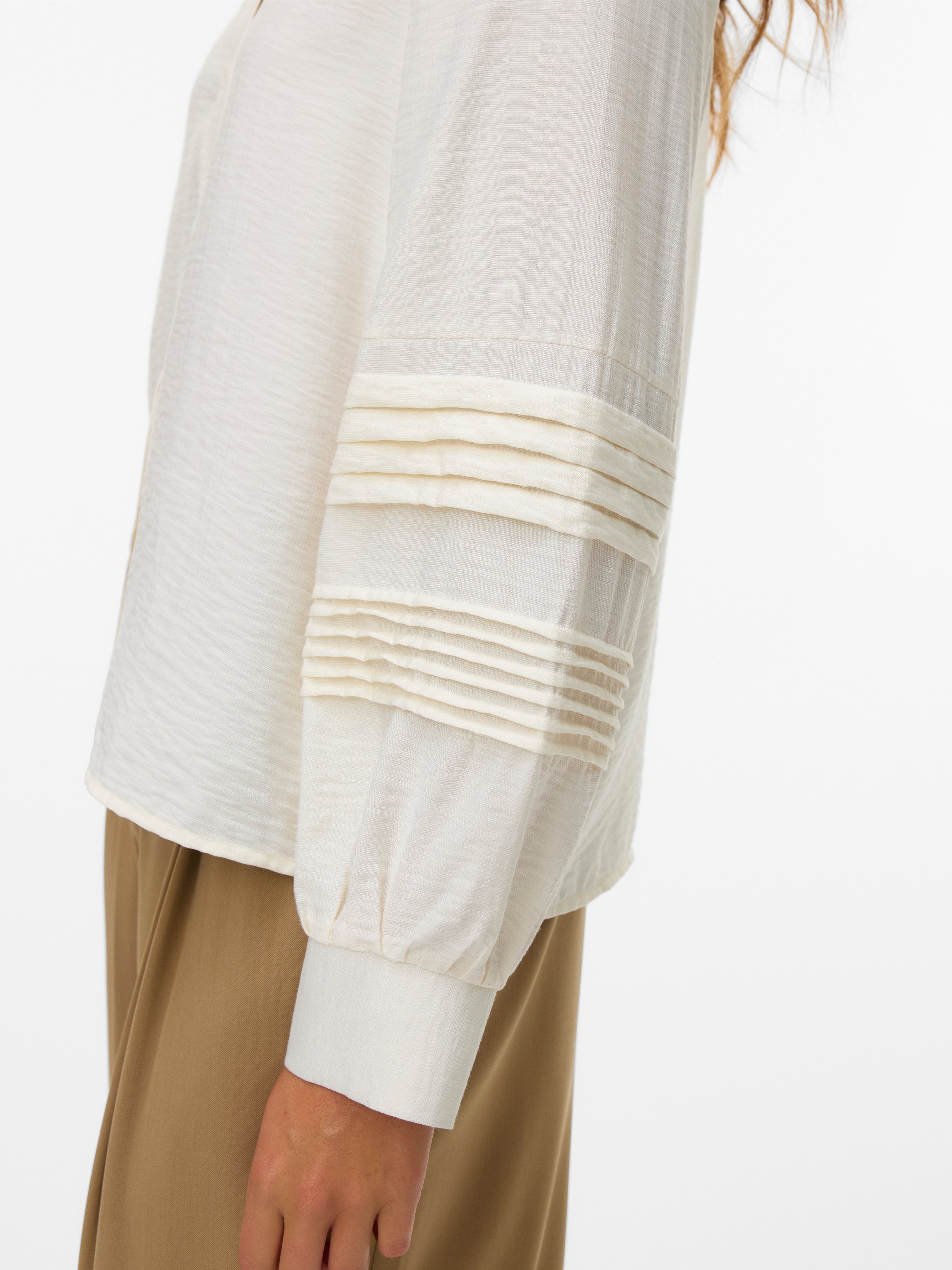 Vero Moda Langarmbluse »VMISELA L/S SHIRT WVN BTQ GA«