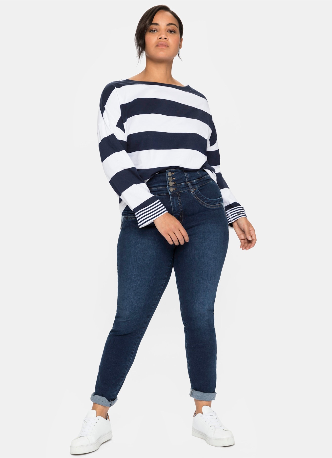 Sheego Langarmshirt »Langarmshirt«, (1 tlg.)
