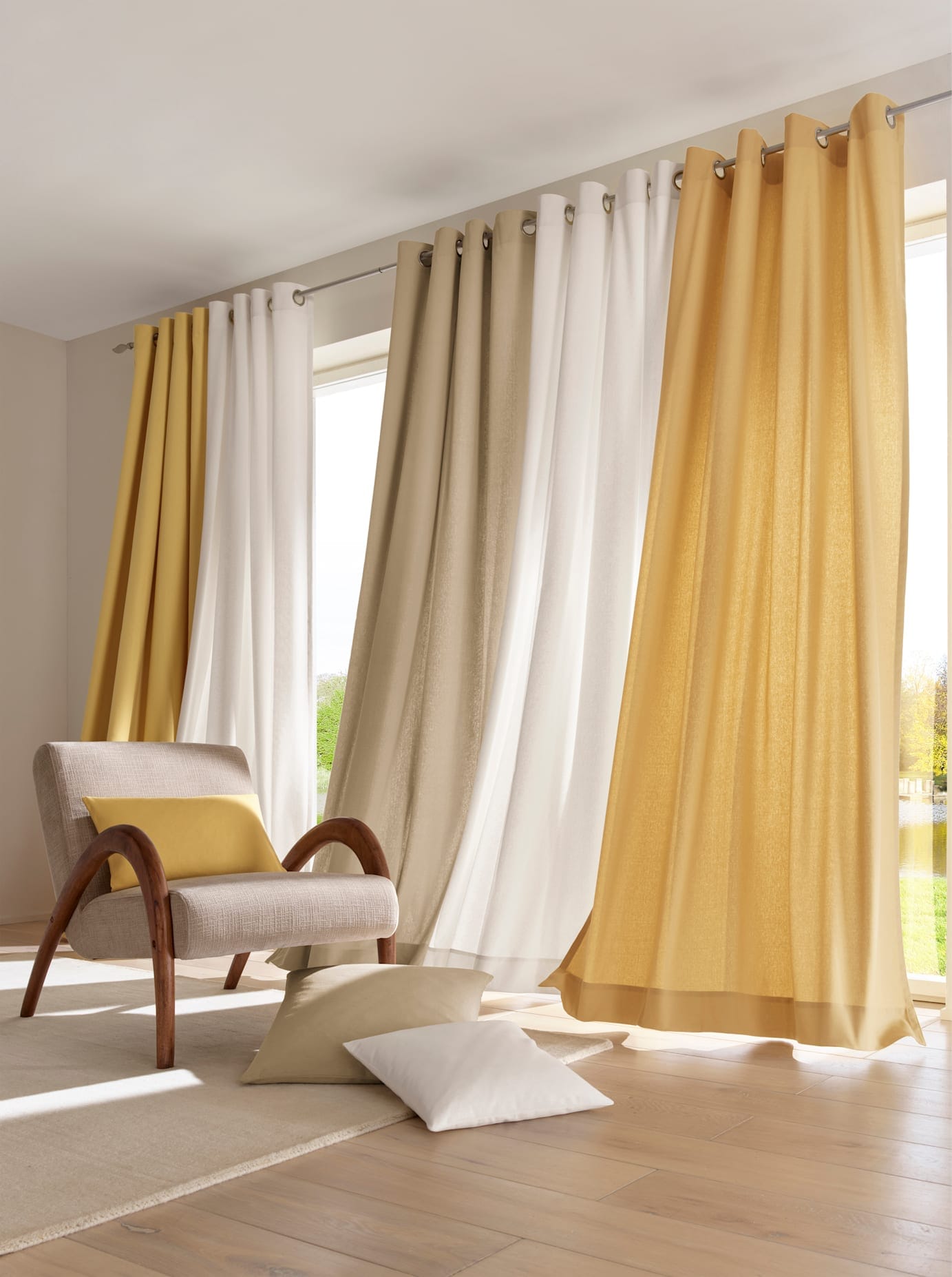 heine home Vorhang Ösen 1 tlg. günstig online kaufen