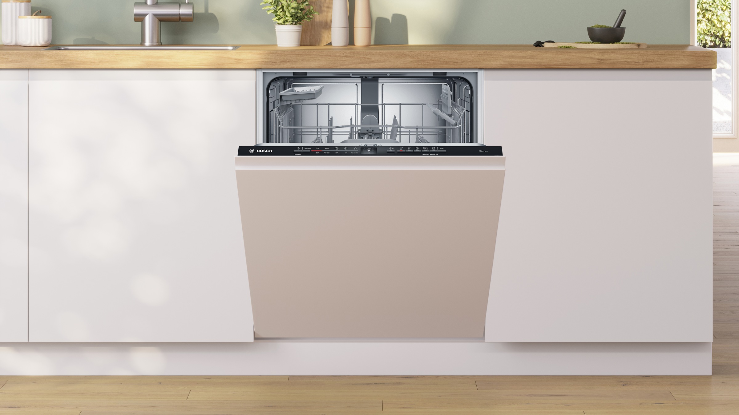 BOSCH vollintegrierbarer Geschirrspüler XXL, Serie 2 »SBV2ITX09E«, 13 Maßgedecke