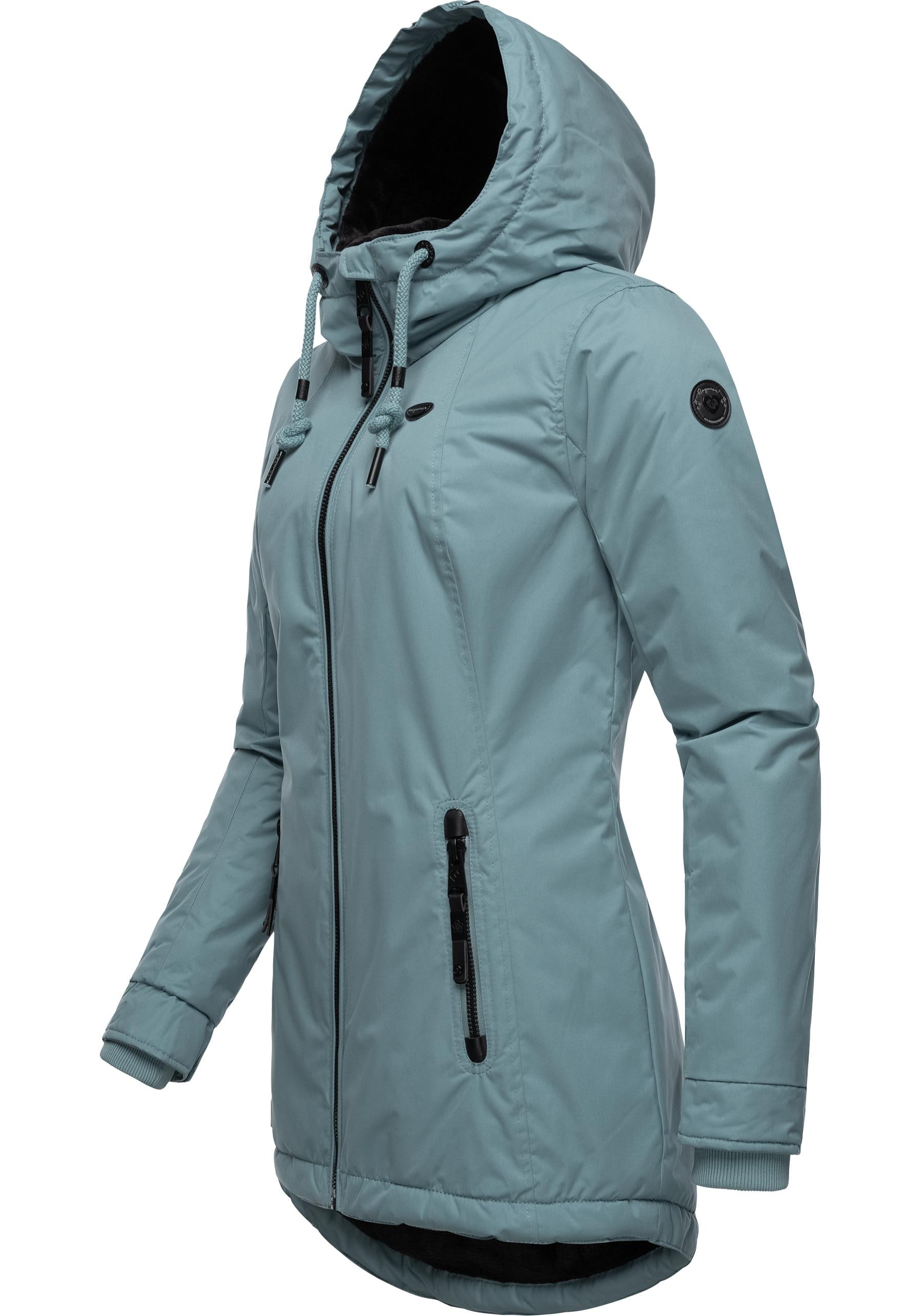 Ragwear Winterjacke »Zuzka Winter«, mit Kapuze, Wasserdichter Winterparka mit Teddyfleece Innenfutter