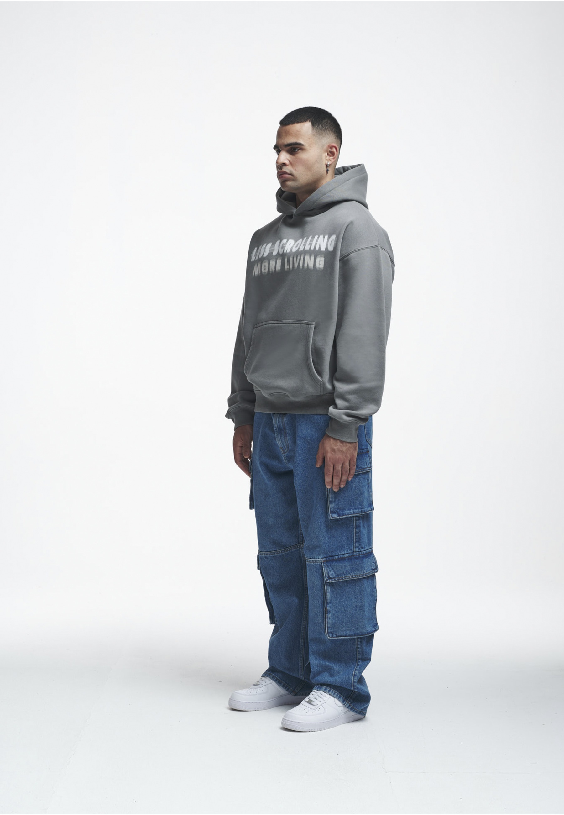 2Y Studios Kapuzensweatshirt »2Y Studios Herren 2Y Less Scrolling Oversize Hoodie«, 1 Stk.
