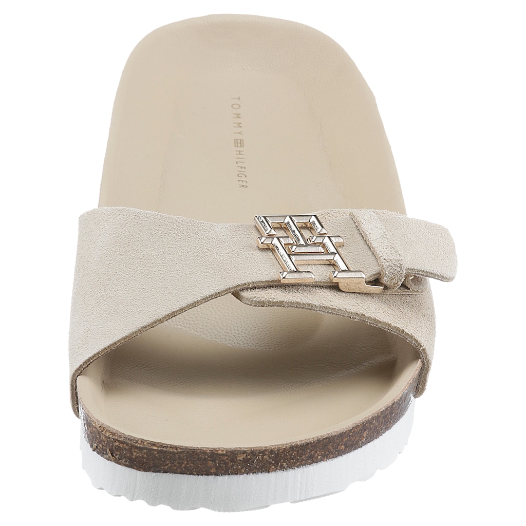 Tommy Hilfiger Pantolette »TH MULE SANDAL SUEDE«