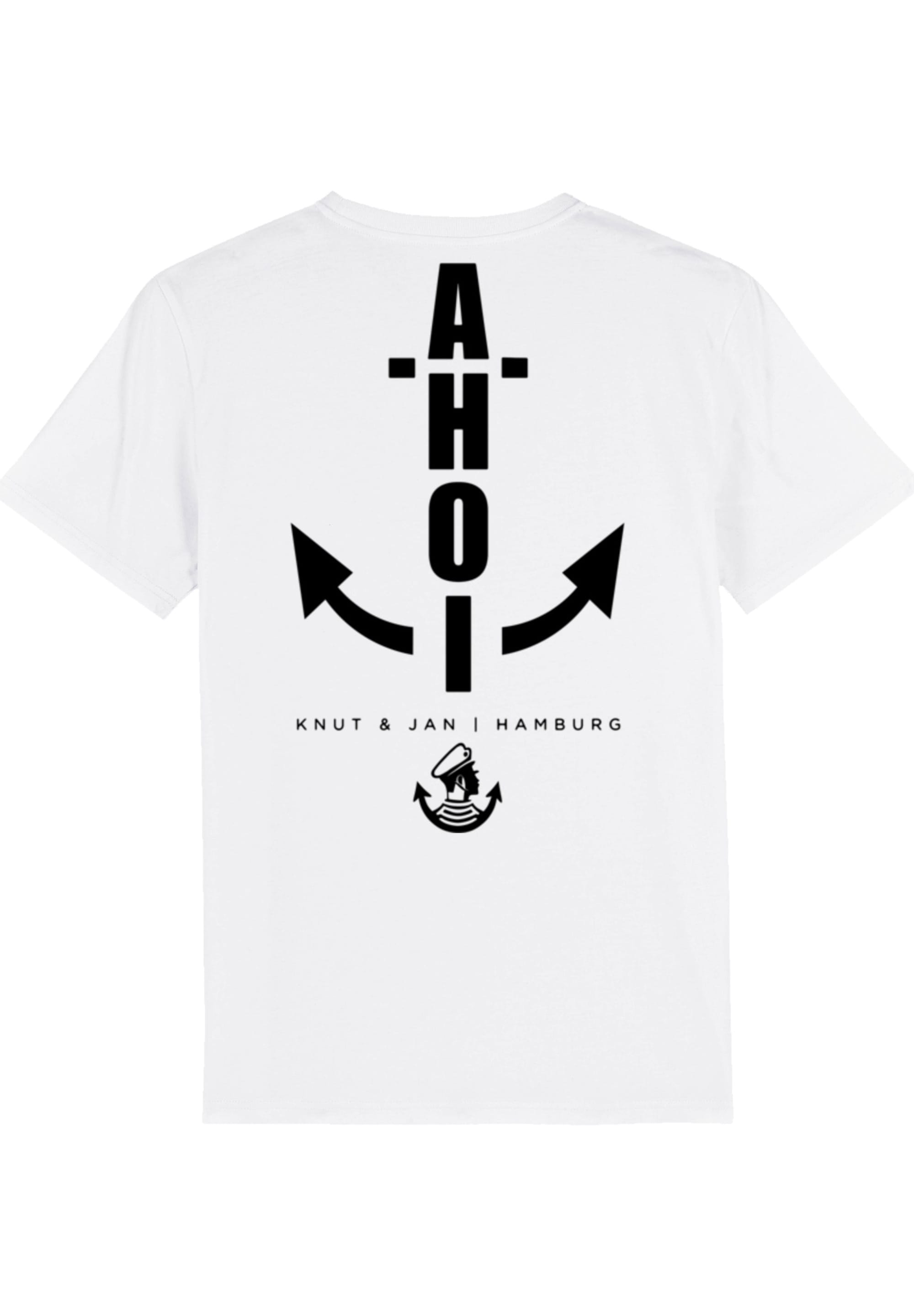 T-Shirt »Ahoi Anker Knut & Jan Hamburg«, Print